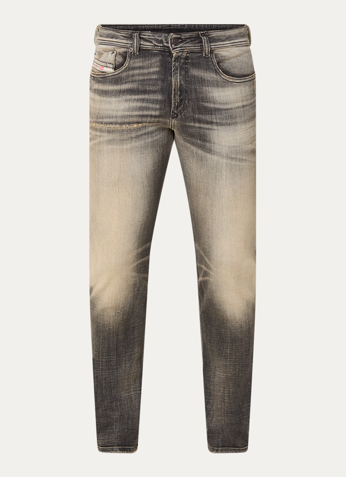 Diesel 1979 Sleenker slim fit jeans met gekleurde wassing - voorkant 4 donkergrijs