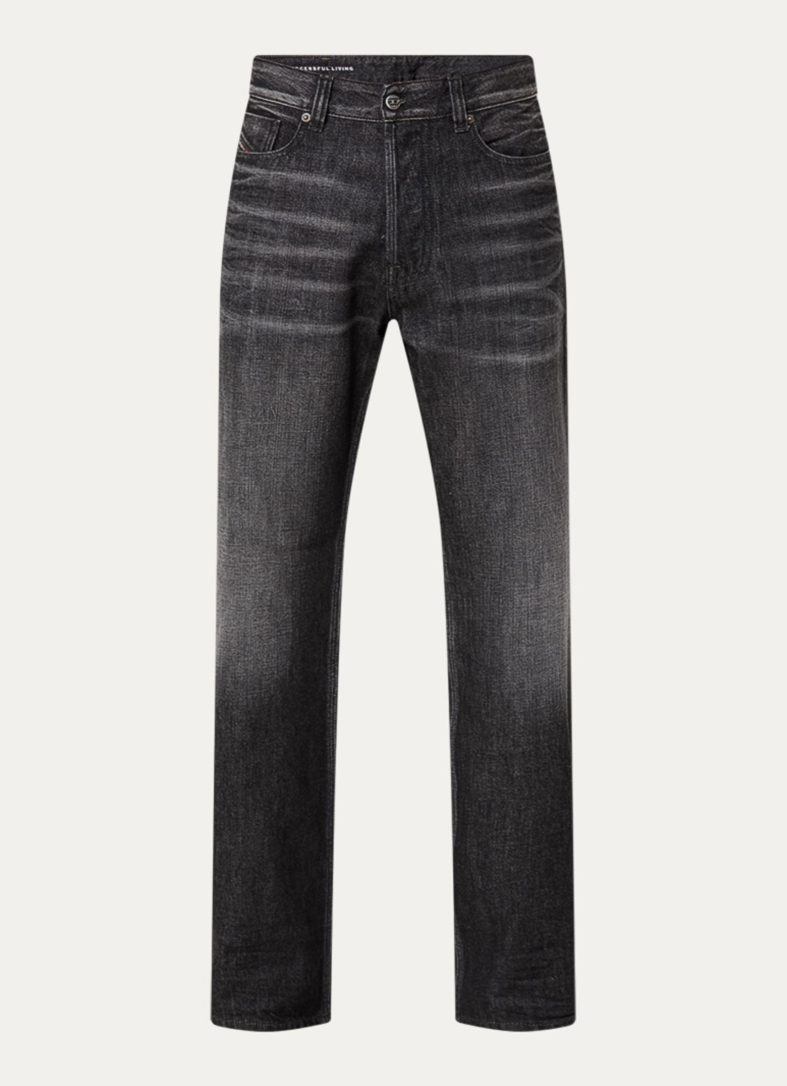 Diesel 1980 loose fit jeans met donkere wassing - voorkant 3 donkergrijs