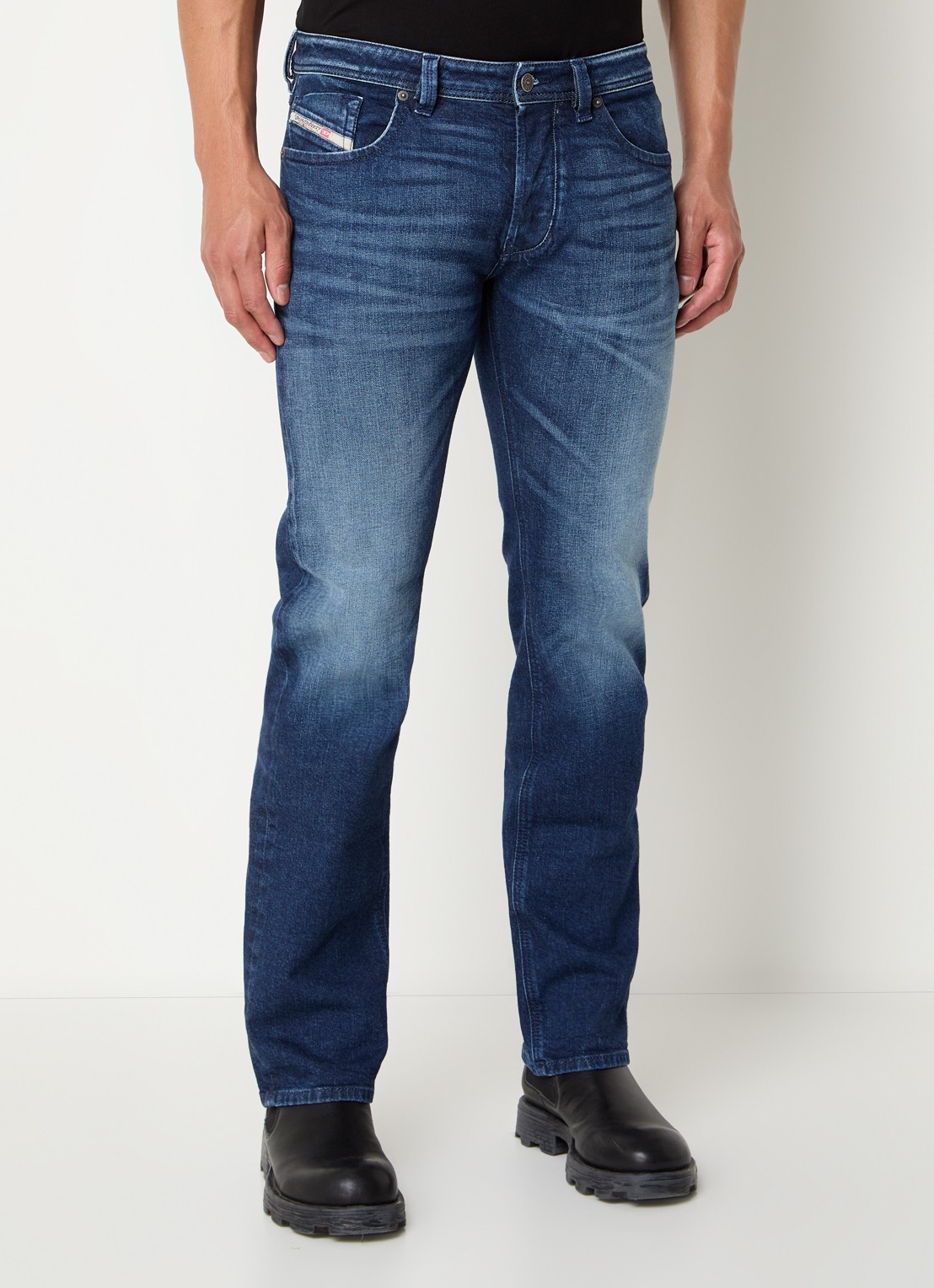 Diesel 1985 Larkee slim fit jeans met donkere wassing - detail 2 indigo