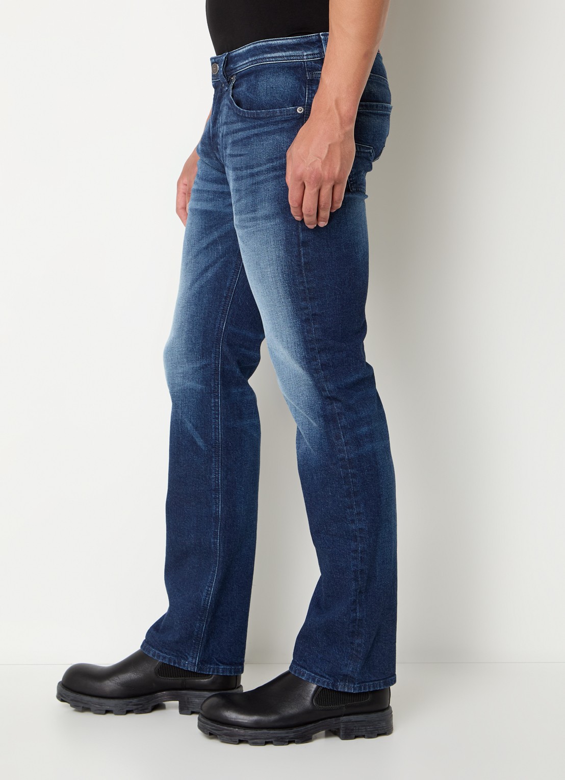 Diesel 1985 Larkee slim fit jeans met donkere wassing - detail 3 indigo