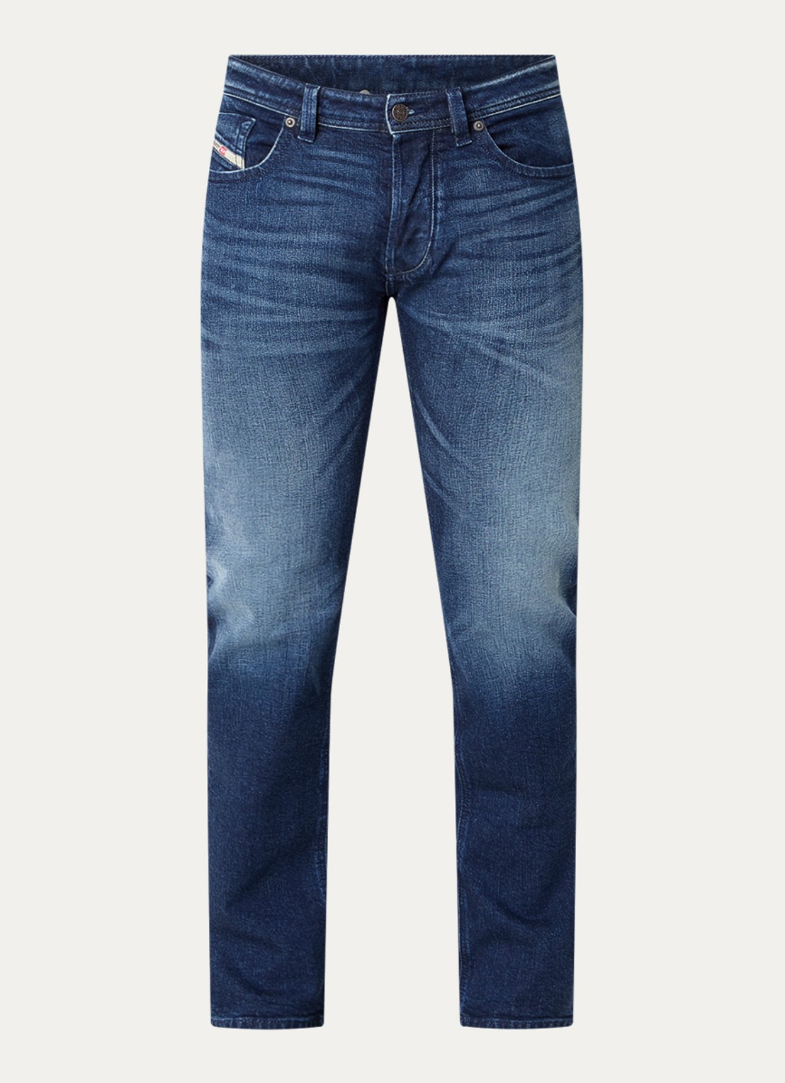 Diesel 1985 Larkee slim fit jeans met donkere wassing - voorkant 4 indigo