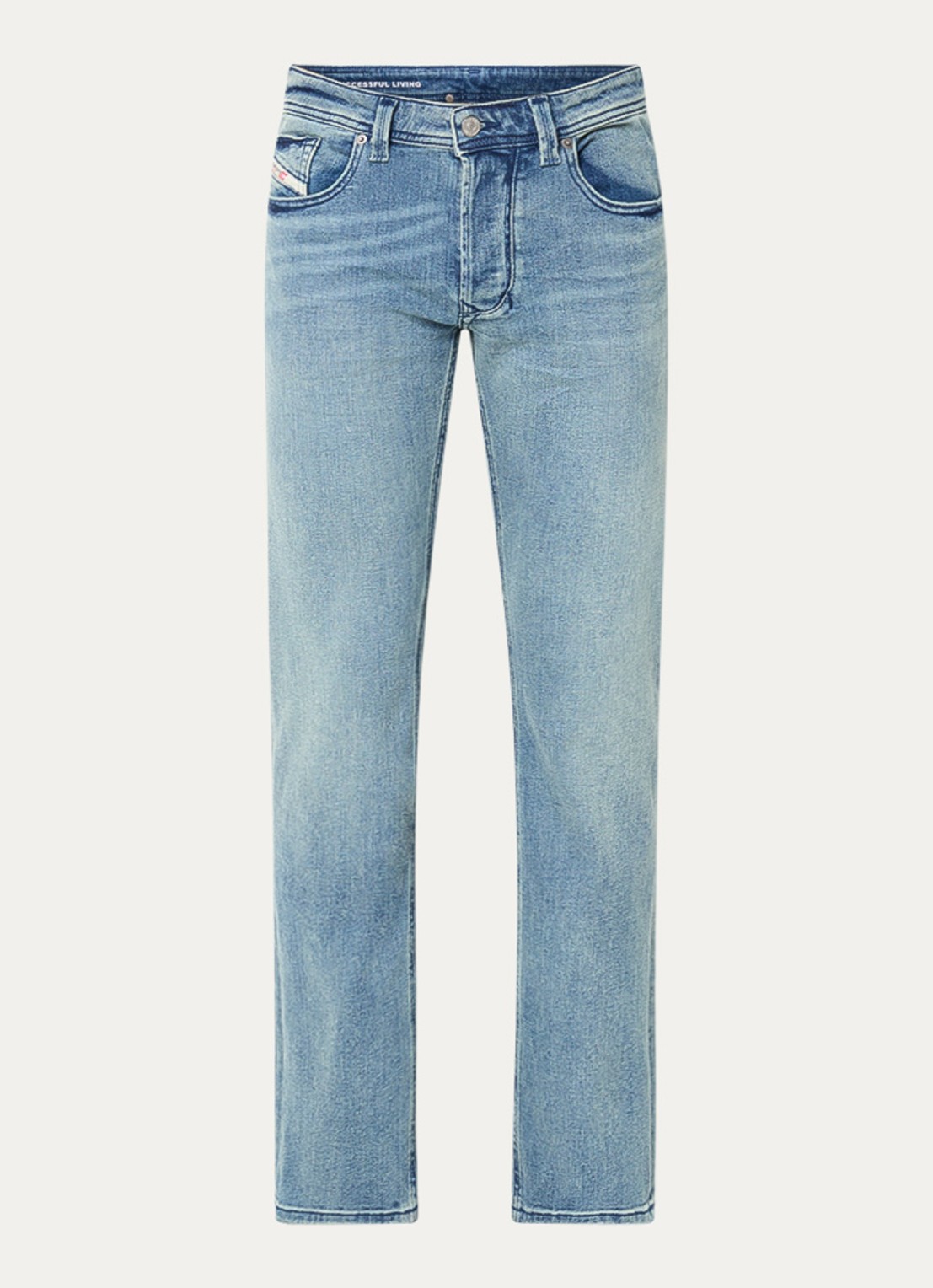 Diesel 1985 Larkee slim fit jeans met medium wassing - voorkant indigo