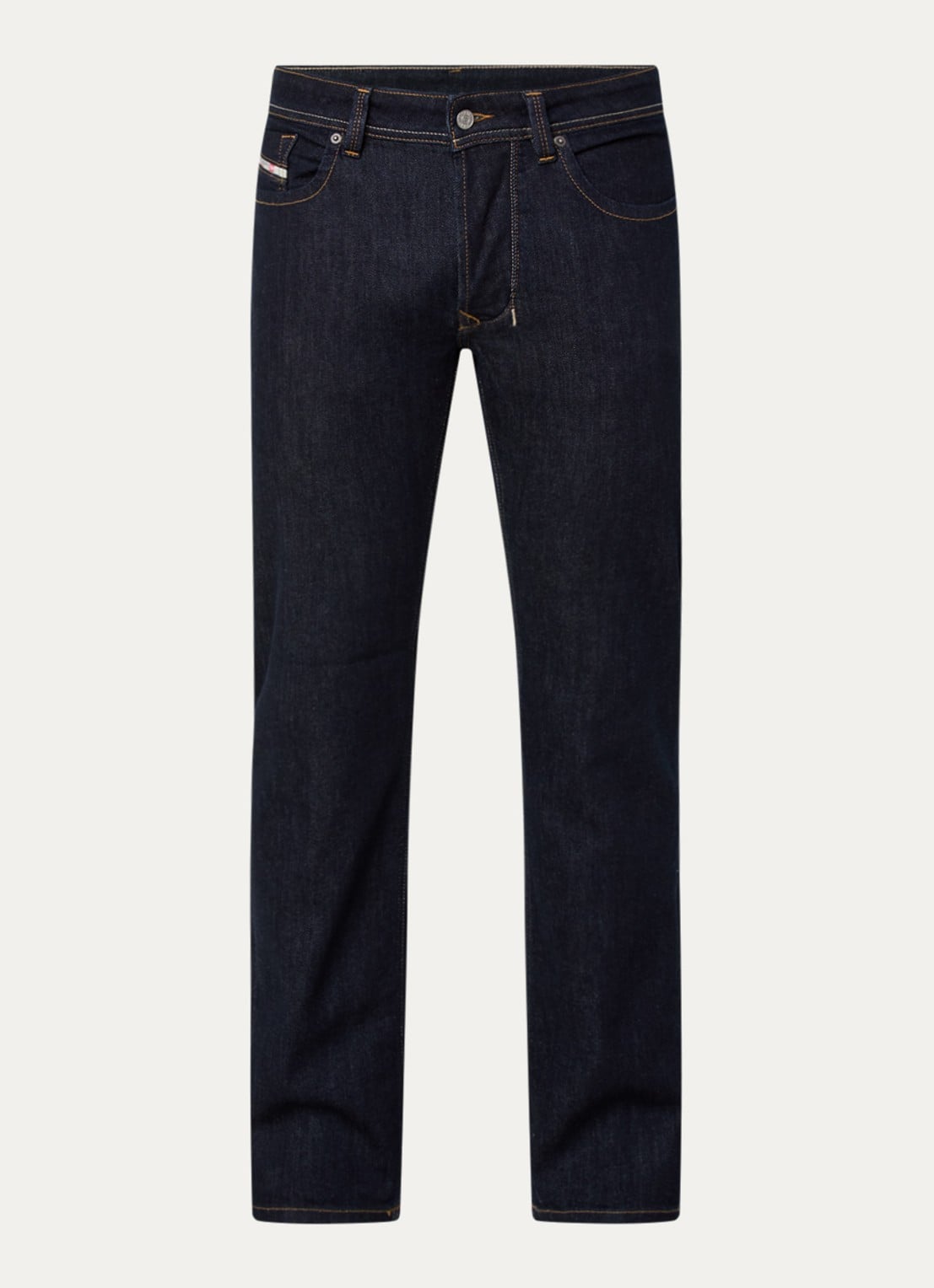 Diesel 1985 Larkee straight leg jeans met donkere wassing - voorkant 3 indigo