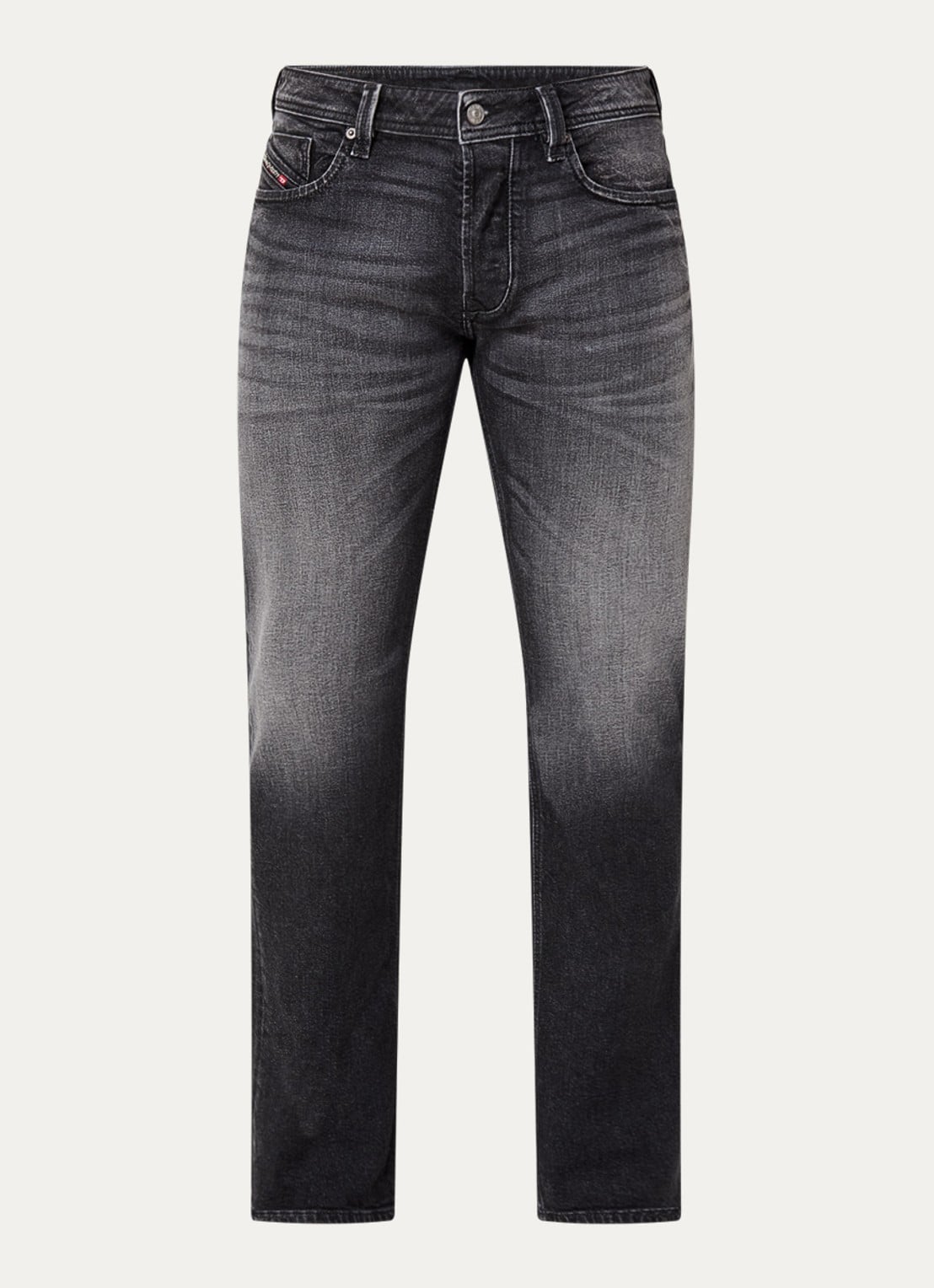 Diesel 1985 Larkee straight leg jeans met gekleurde wassing - voorkant 2 antraciet