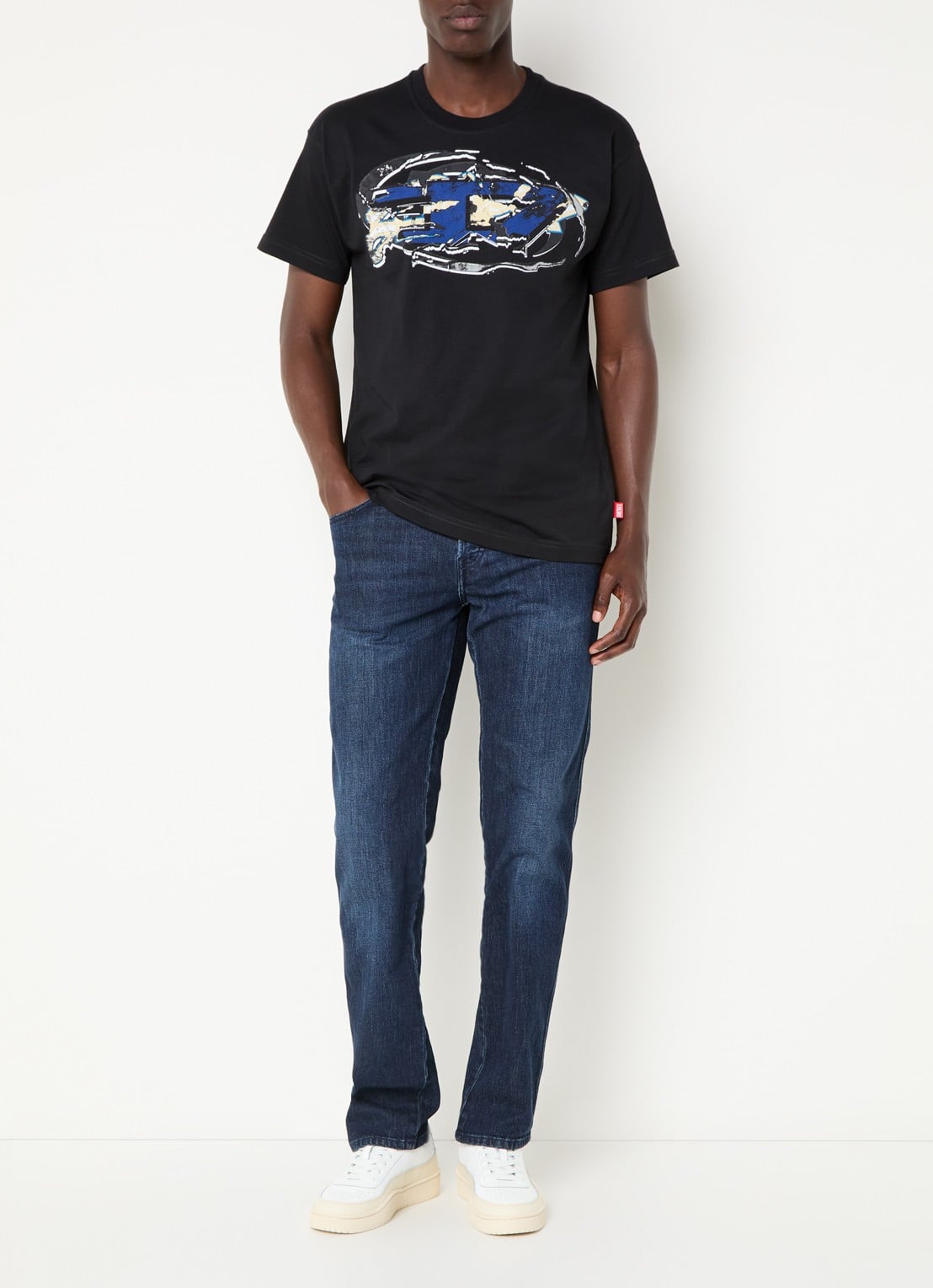 Diesel 1993 D-Vyl slim fit jeans met donkere wassing - voorkant 5 indigo