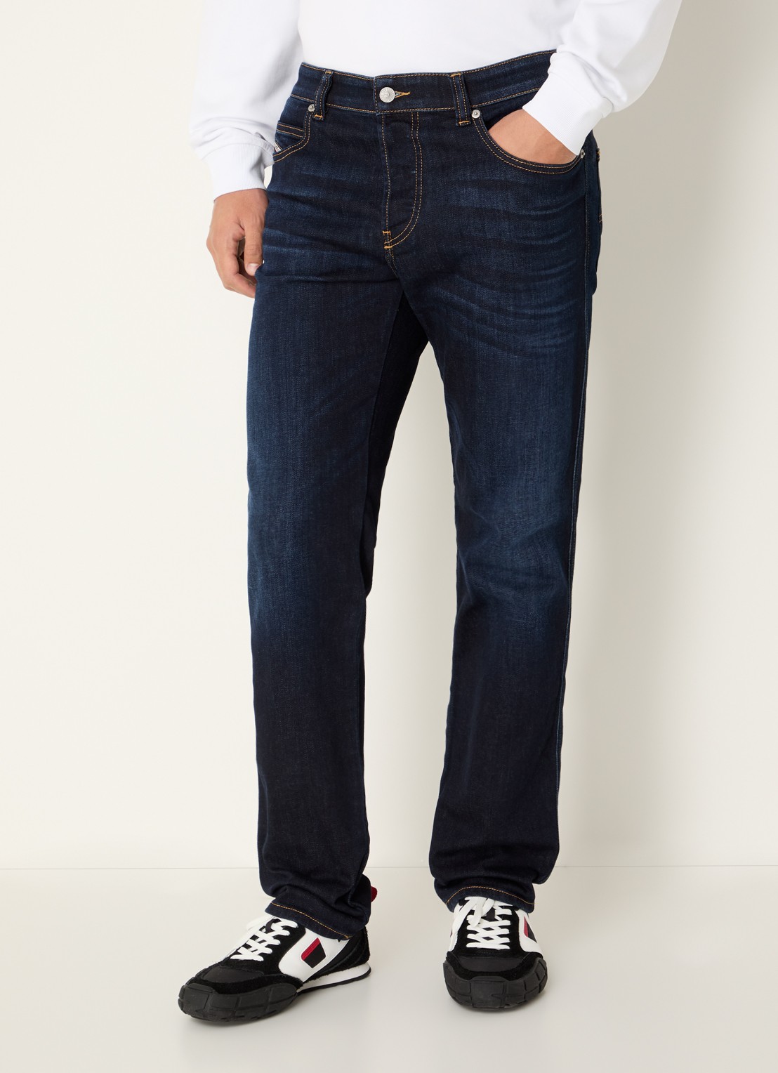 Diesel 1993 D-Vyl slim fit jeans met donkere wassing - detail 3 indigo