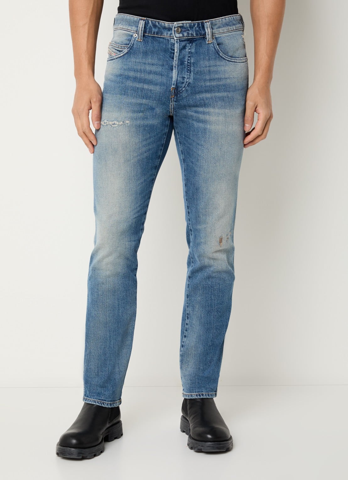 Diesel 1993 D-VYL slim fit jeans met medium wassing - detail 3 indigo