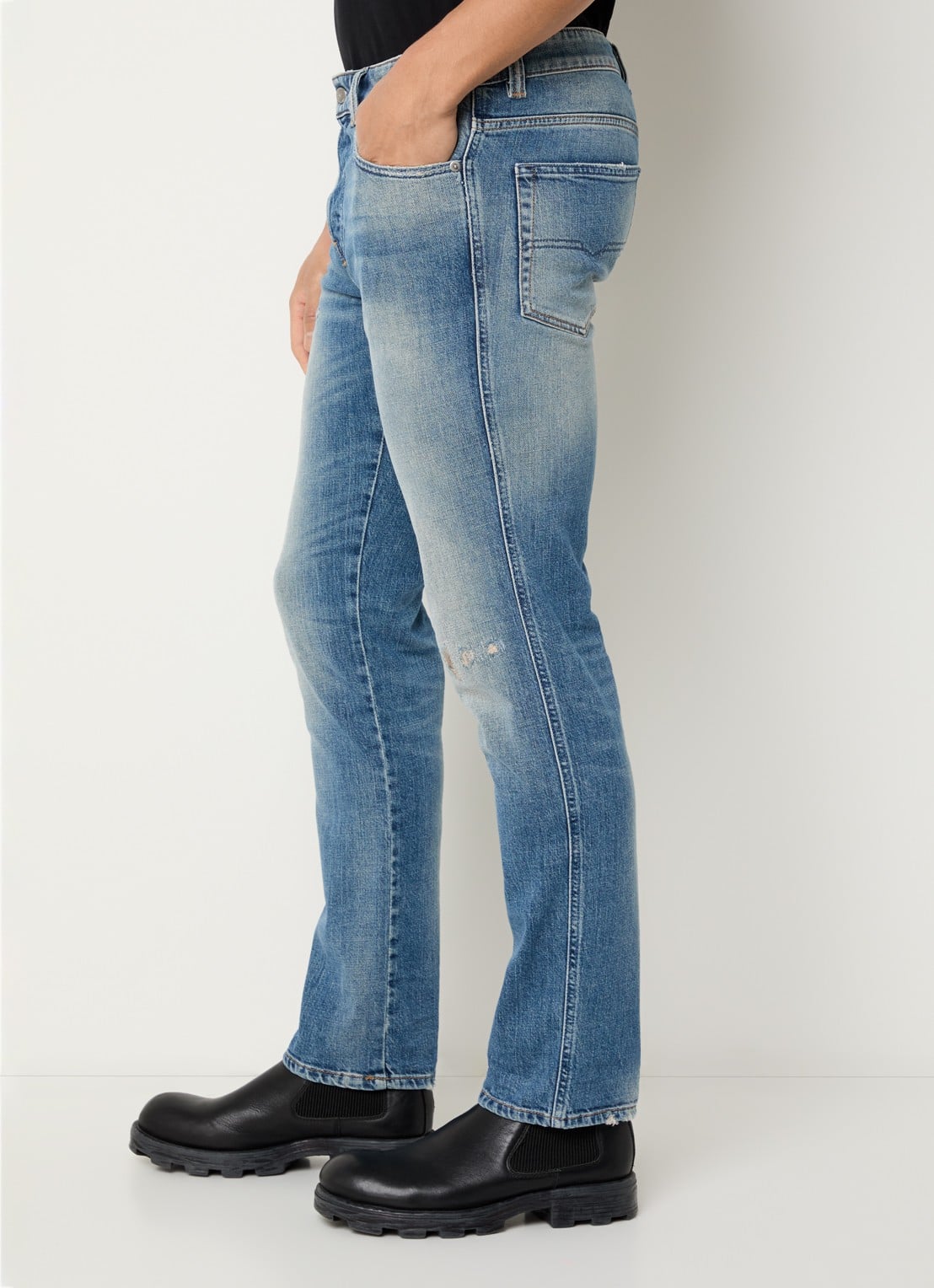 Diesel 1993 D-VYL slim fit jeans met medium wassing - detail 4 indigo