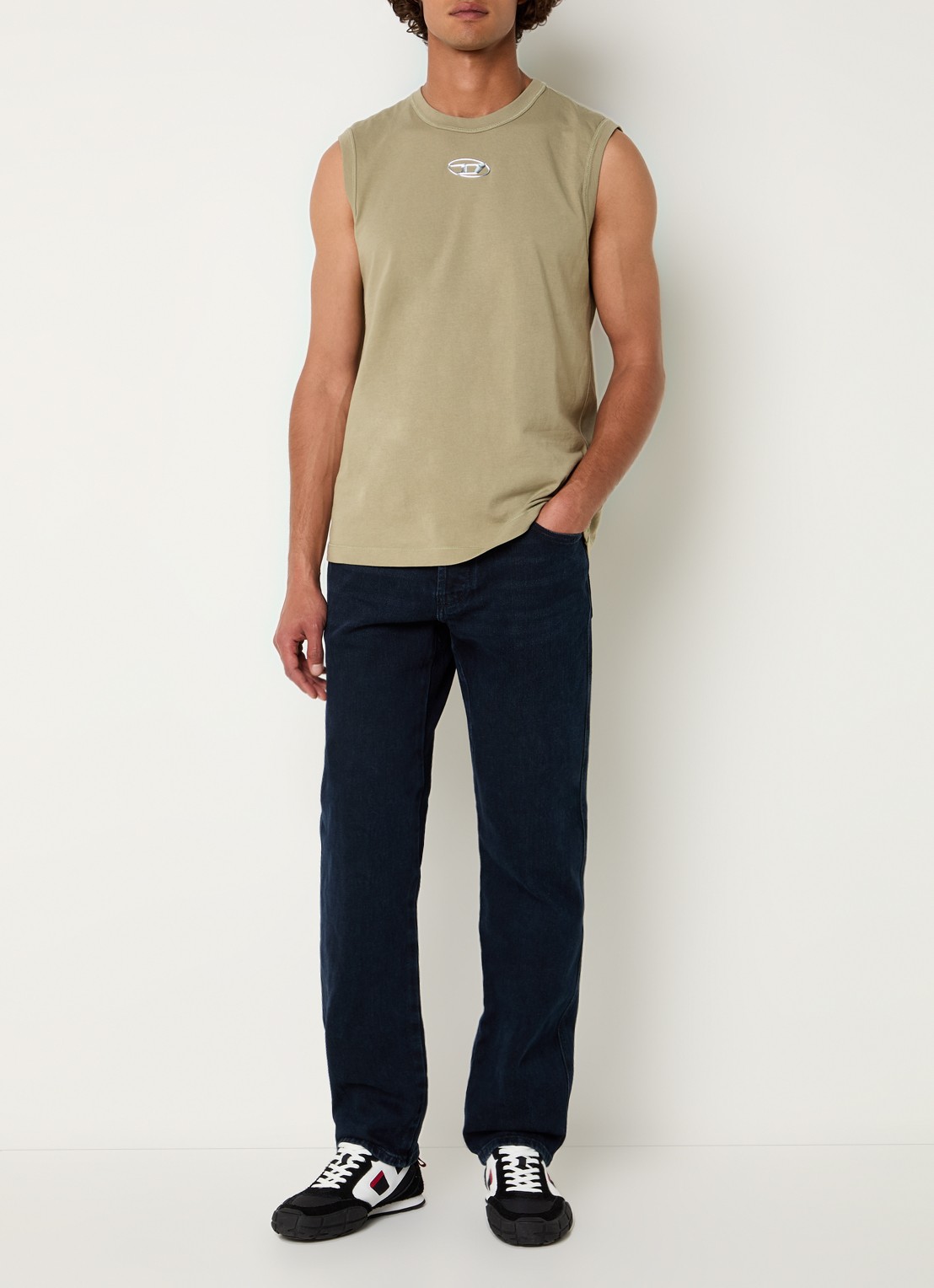 Diesel 1993 D-Vyl straight leg jeans met donkere wassing  - voorkant 2 indigo
