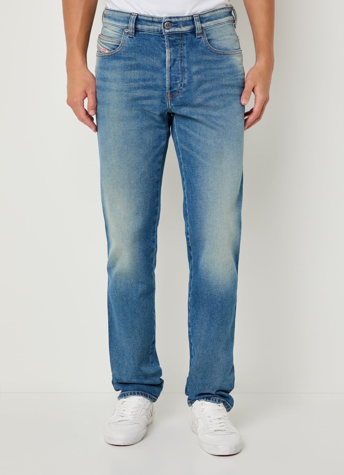 Diesel 1993 D-Vyl straight leg jeans met medium wassing - detail 4 indigo