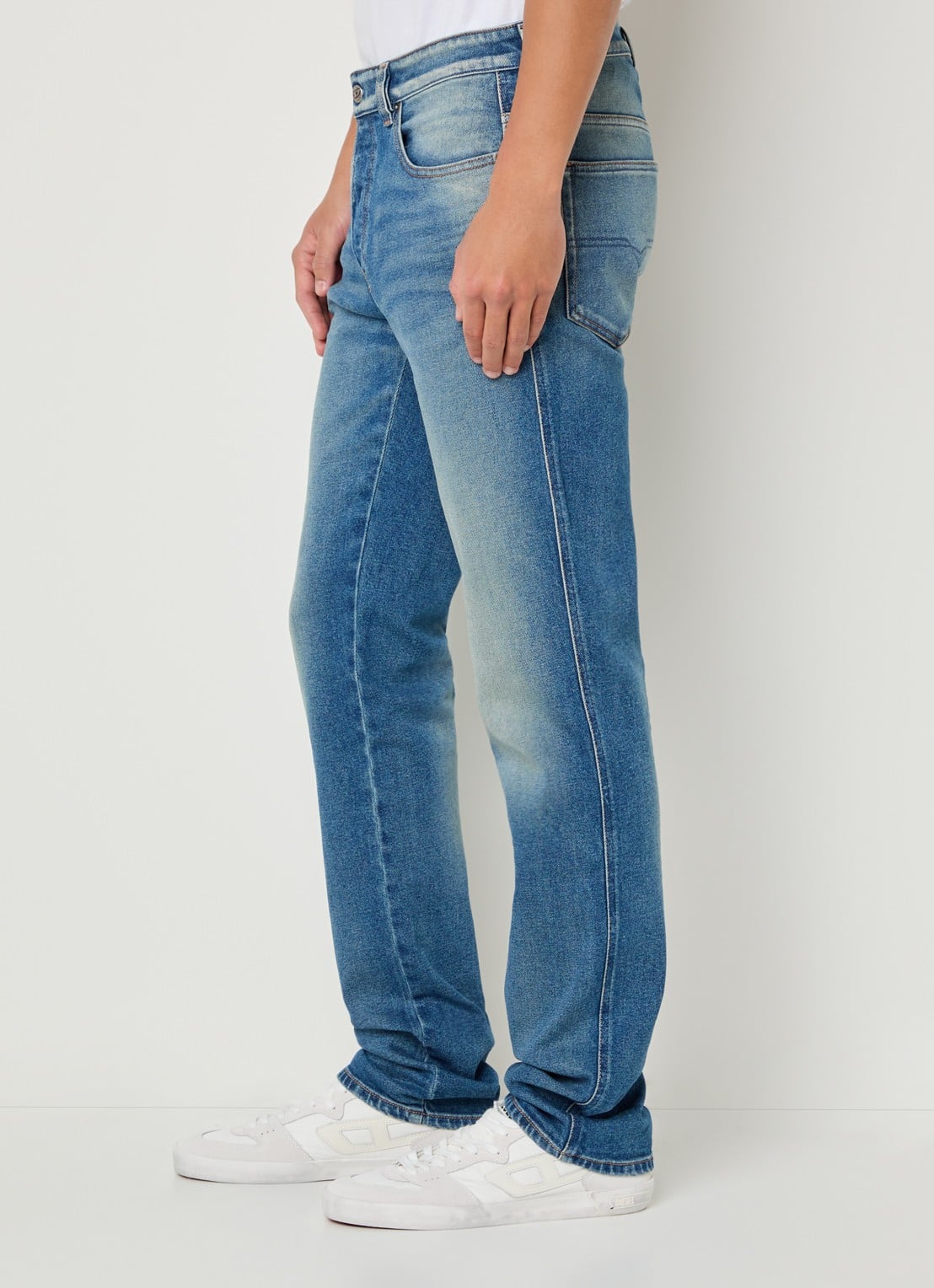 Diesel 1993 D-Vyl straight leg jeans met medium wassing - detail 5 indigo