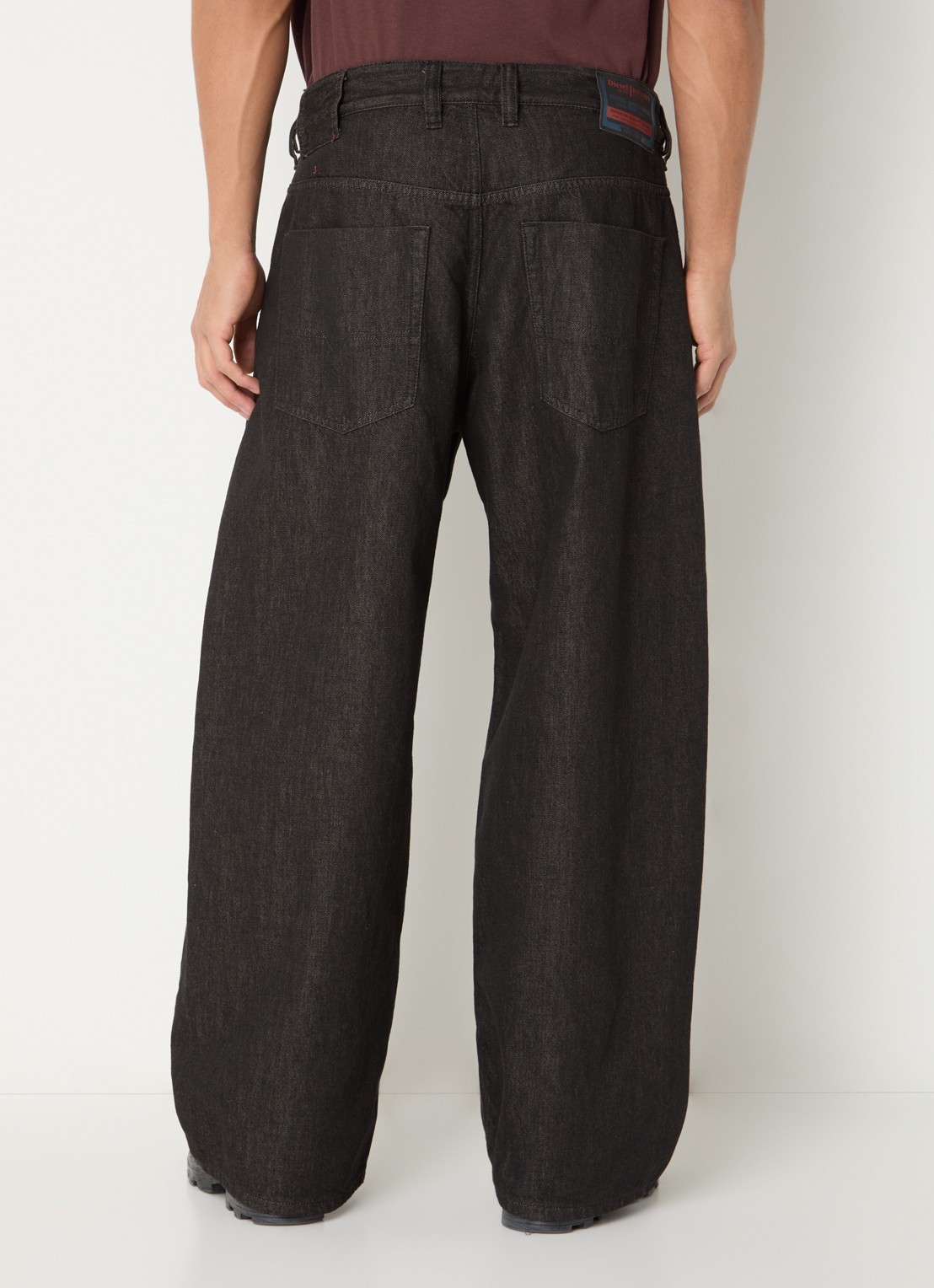 Diesel 1997 wide leg jeans met gekleurde wassing - achterkant 5 donkerbruin