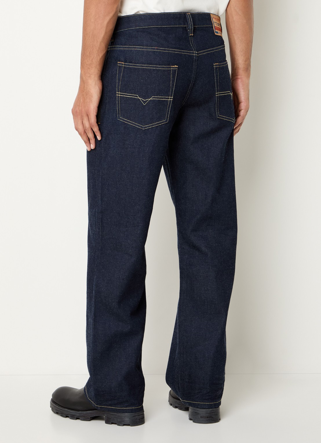 Diesel 2001 D-Macro loose fit jeans met donkere wassing - achterkant 5 indigo