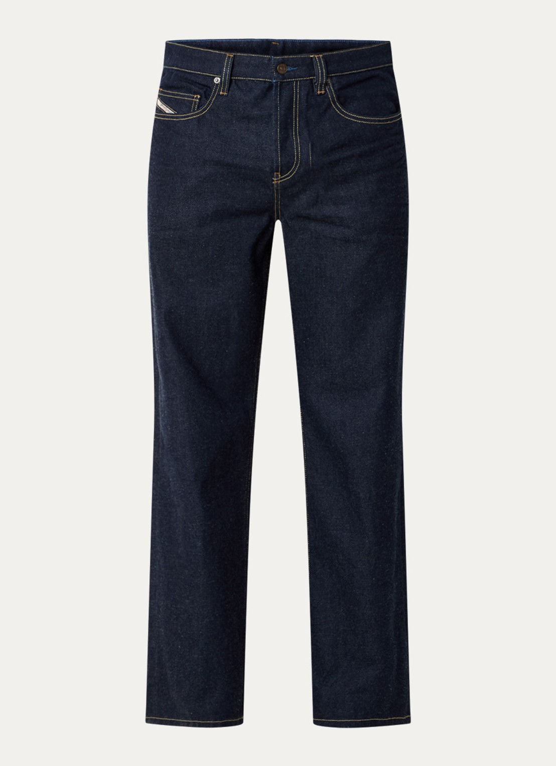 Diesel 2001 D-Macro loose fit jeans met donkere wassing - voorkant indigo