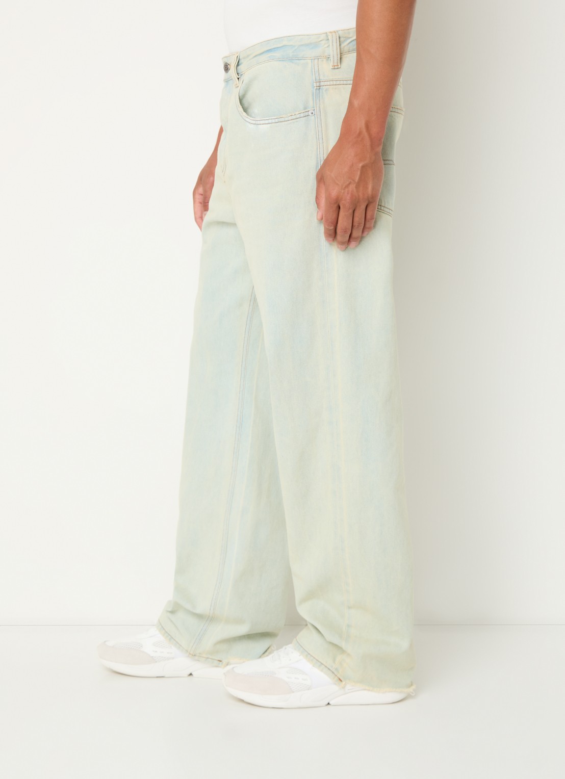 Diesel 2001 D-Macro straight leg jeans met lichte wassing - detail 2 jeans