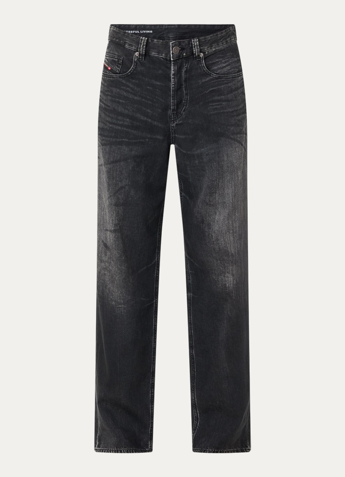 Diesel 2001 D-marco loose fit jeans met gekleurde wassing - voorkant 2 indigo
