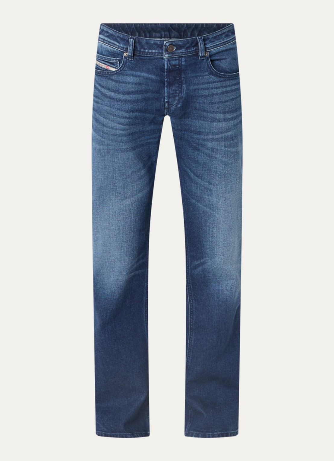 Diesel 2007 Zatiniy flared fit jeans met medium wassing - voorkant indigo