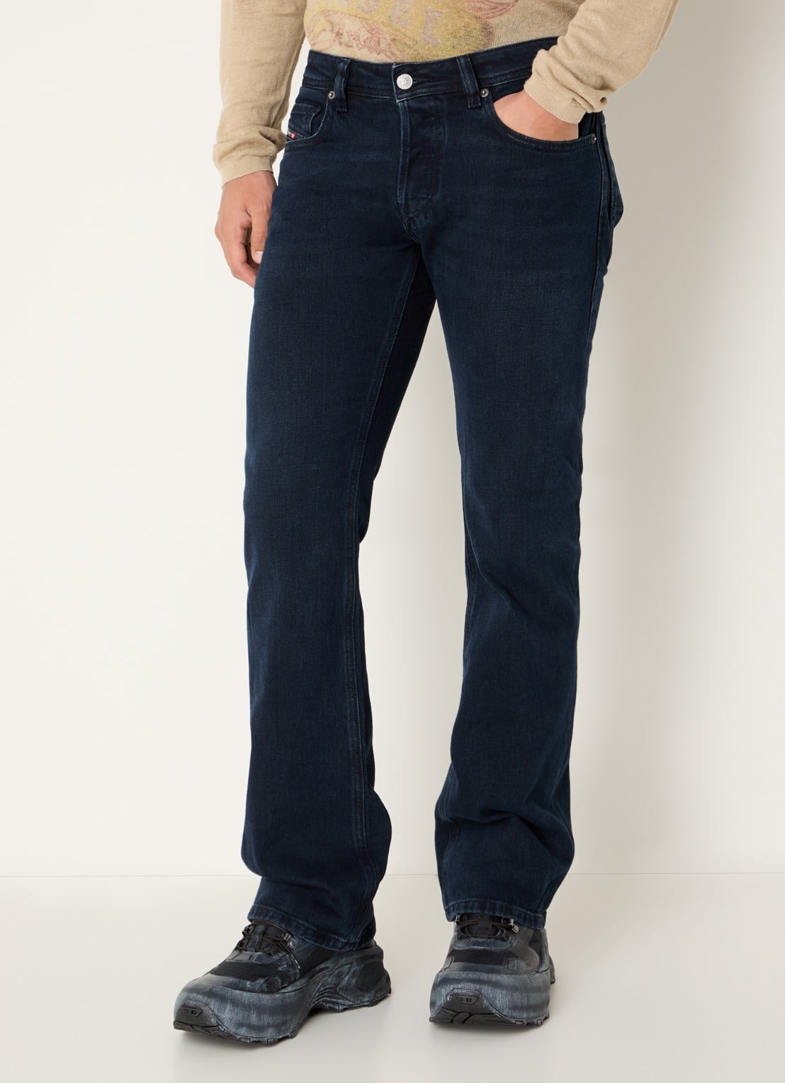 Diesel 2007 Zatiny slim fit jeans met donkere wassing - detail indigo