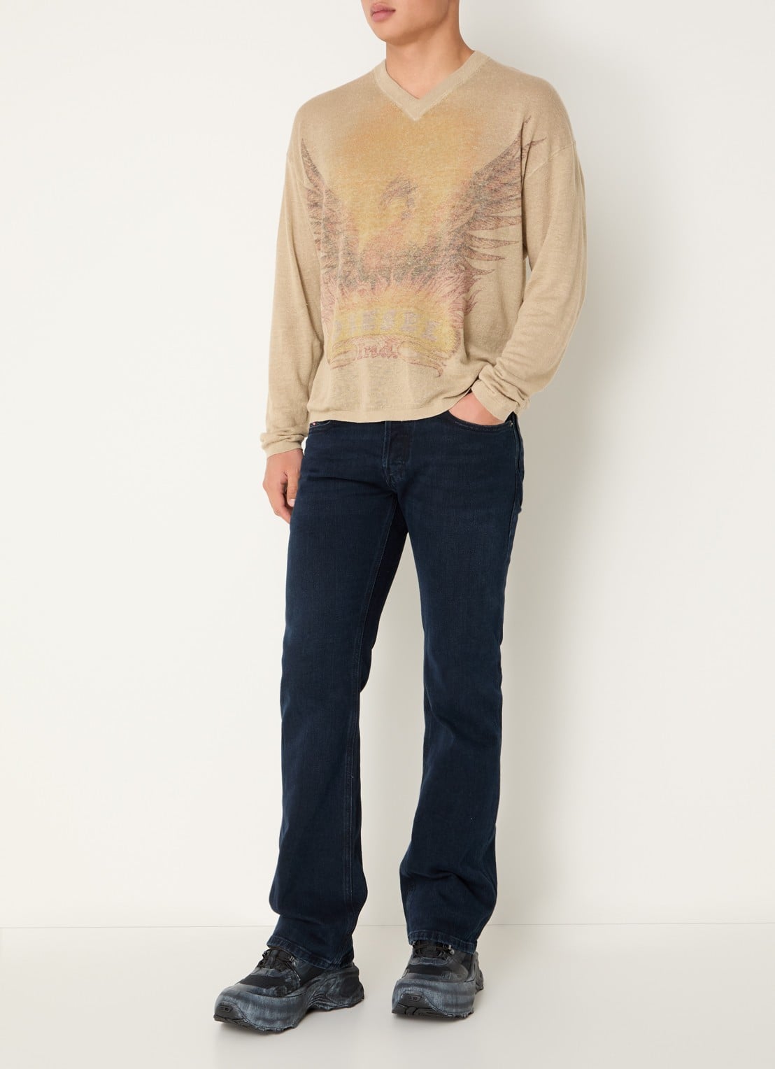 Diesel 2007 Zatiny slim fit jeans met donkere wassing - voorkant 5 indigo