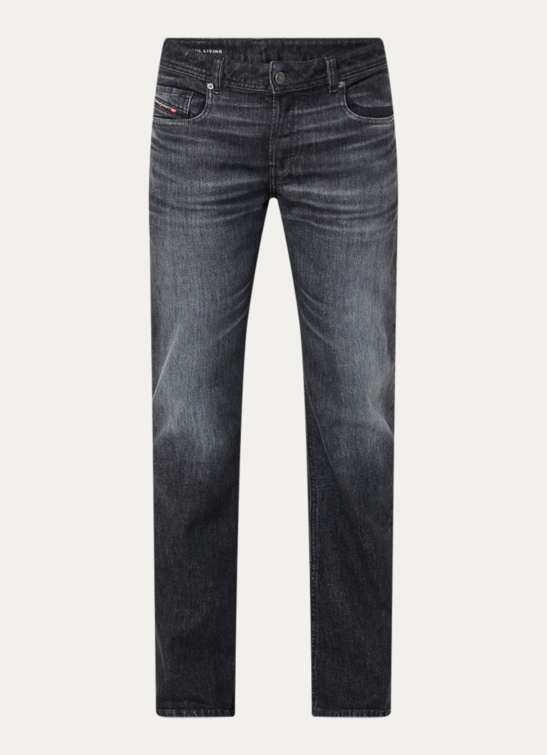 Diesel 2007 Zatiny straight leg jeans met gekleurde wassing - voorkant 3 zwart