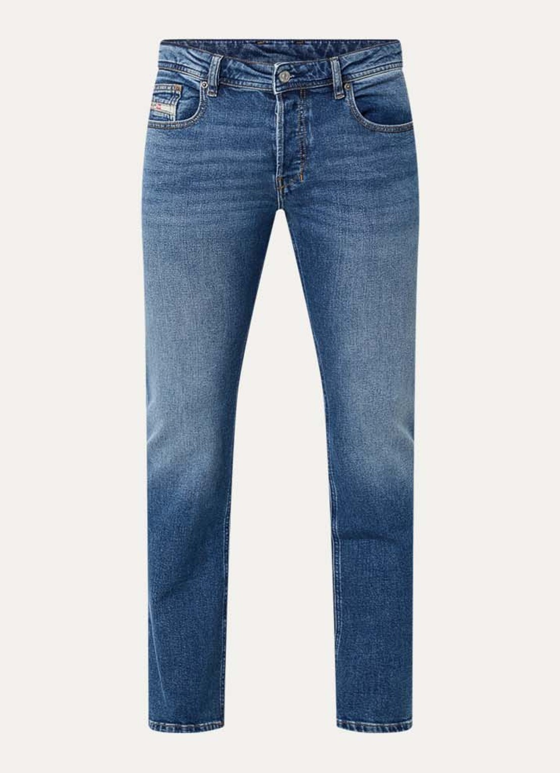Diesel 2007 Zatiny straight leg jeans met medium wassing - voorkant 3 indigo