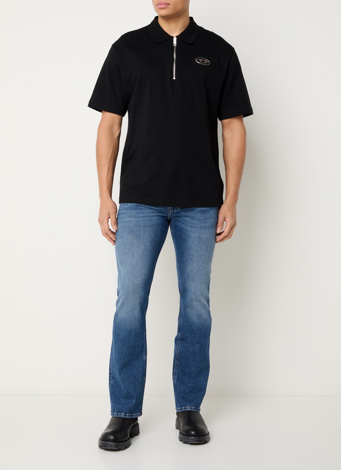 Diesel 2007 Zatiny straight leg jeans met medium wassing - voorkant 4 indigo