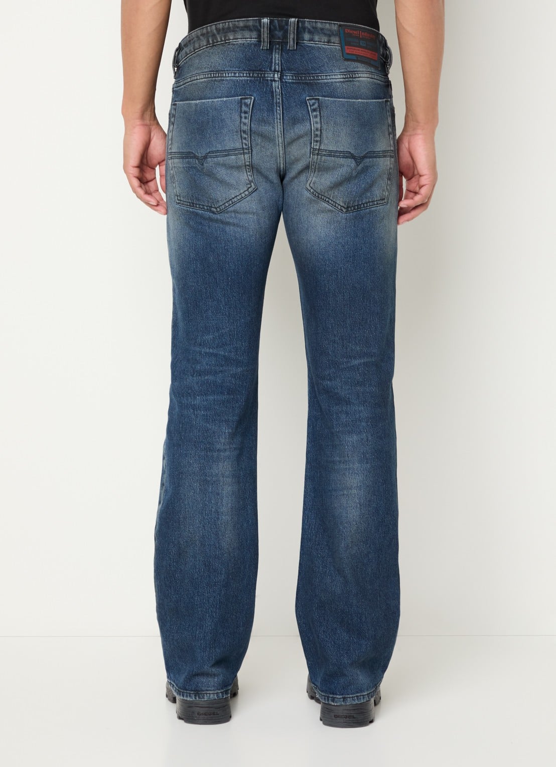 Diesel 2007 Zatiny straight leg jeans met medium wassing - achterkant indigo