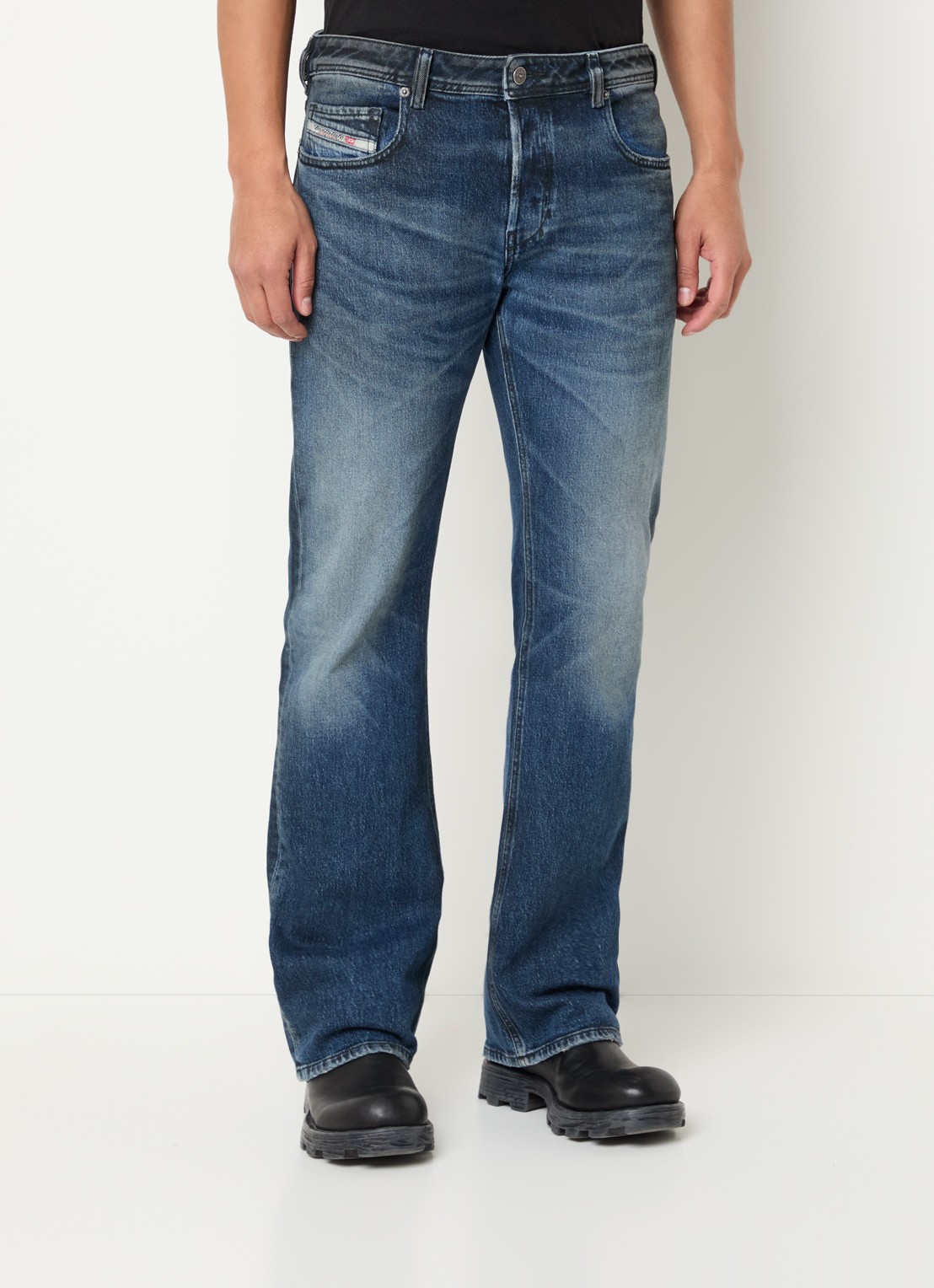 Diesel 2007 Zatiny straight leg jeans met medium wassing - detail 4 indigo