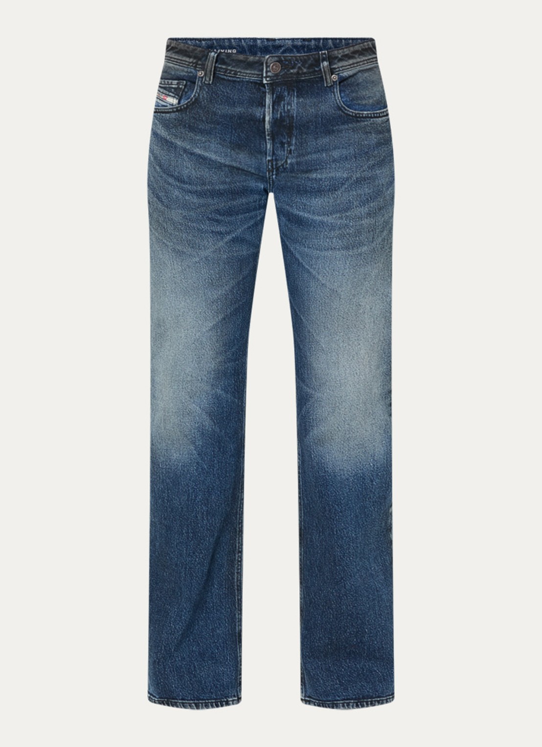 Diesel 2007 Zatiny straight leg jeans met medium wassing - voorkant 2 indigo