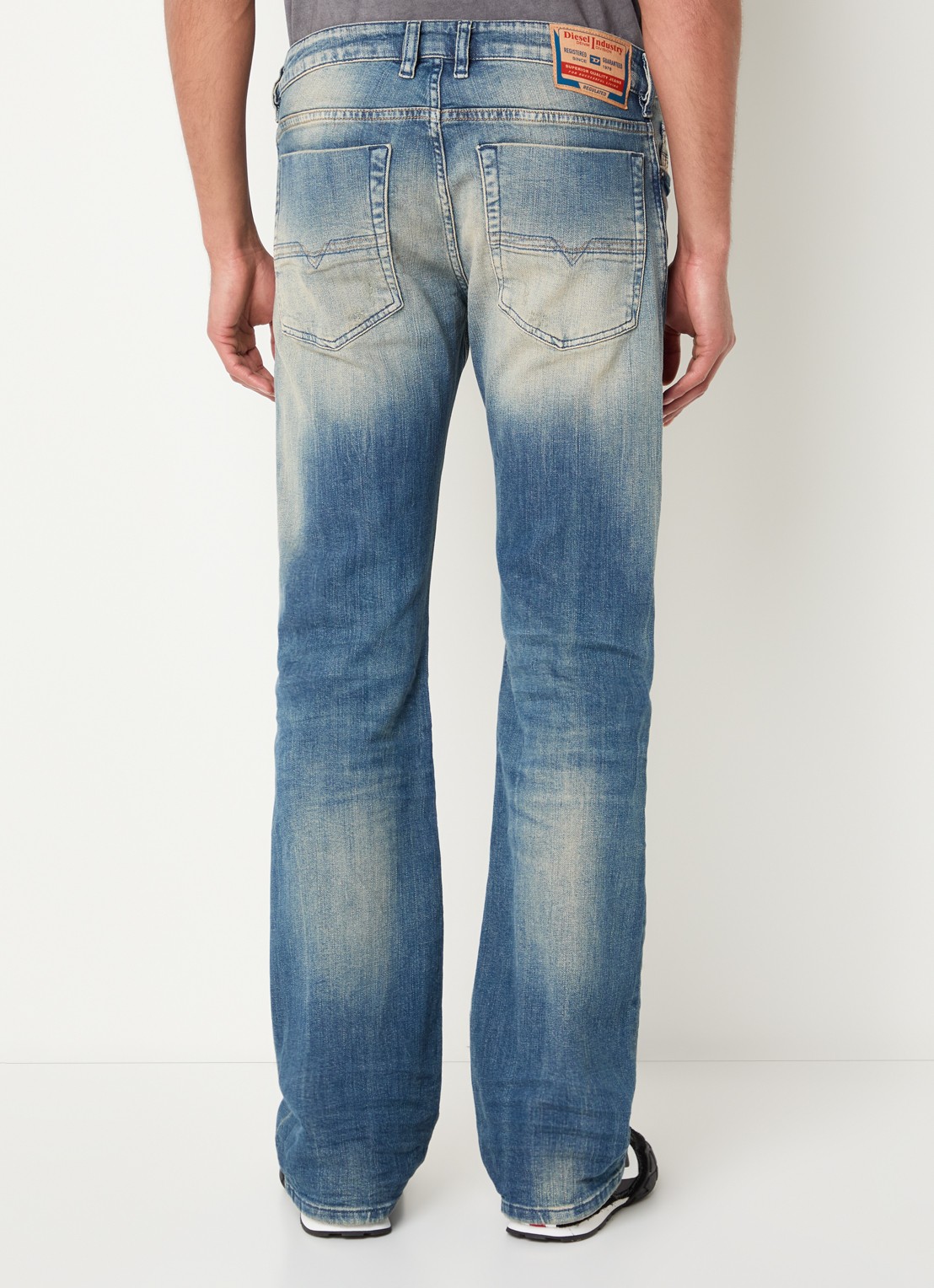 Diesel 2007 Zatiny straight leg jeans met medium wassing - achterkant indigo