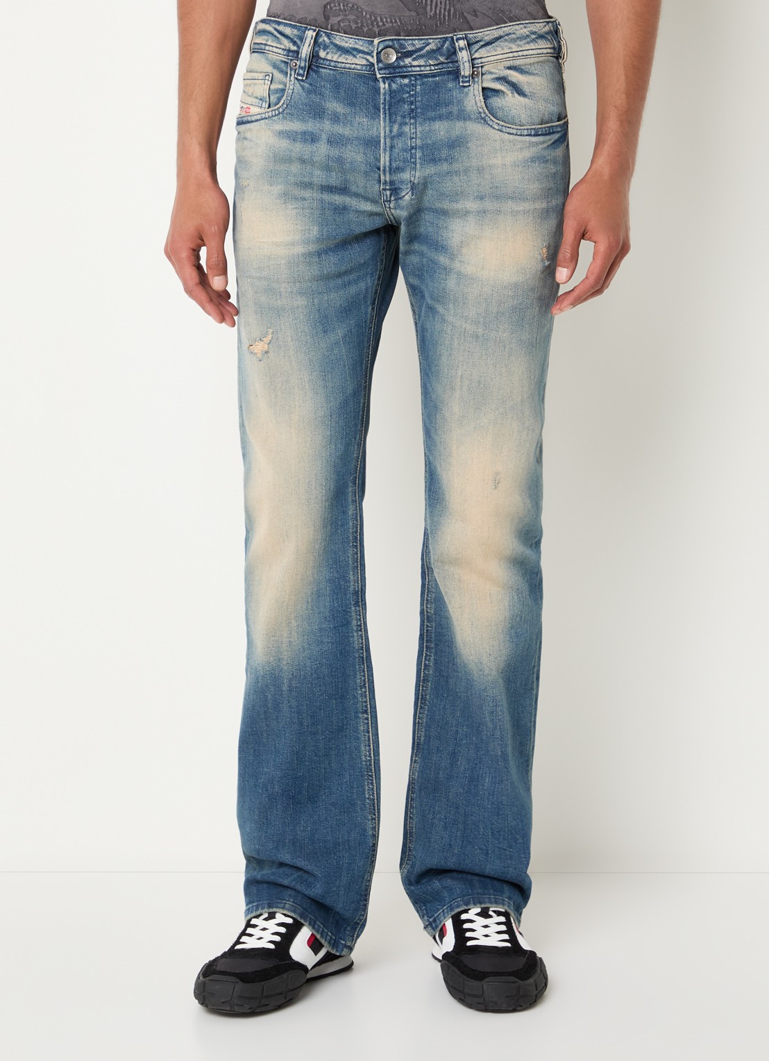 Diesel 2007 Zatiny straight leg jeans met medium wassing - detail 4 indigo