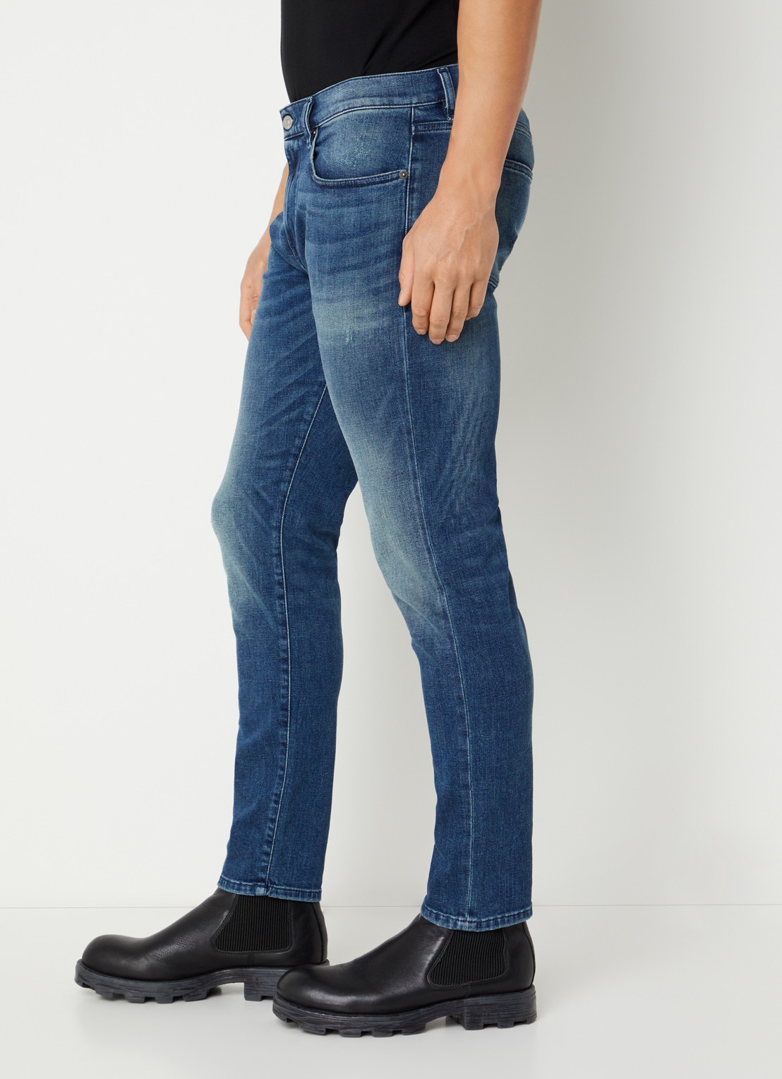 Diesel 2019 D-Strukt skinny jeans met medium wassing - detail 2 indigo