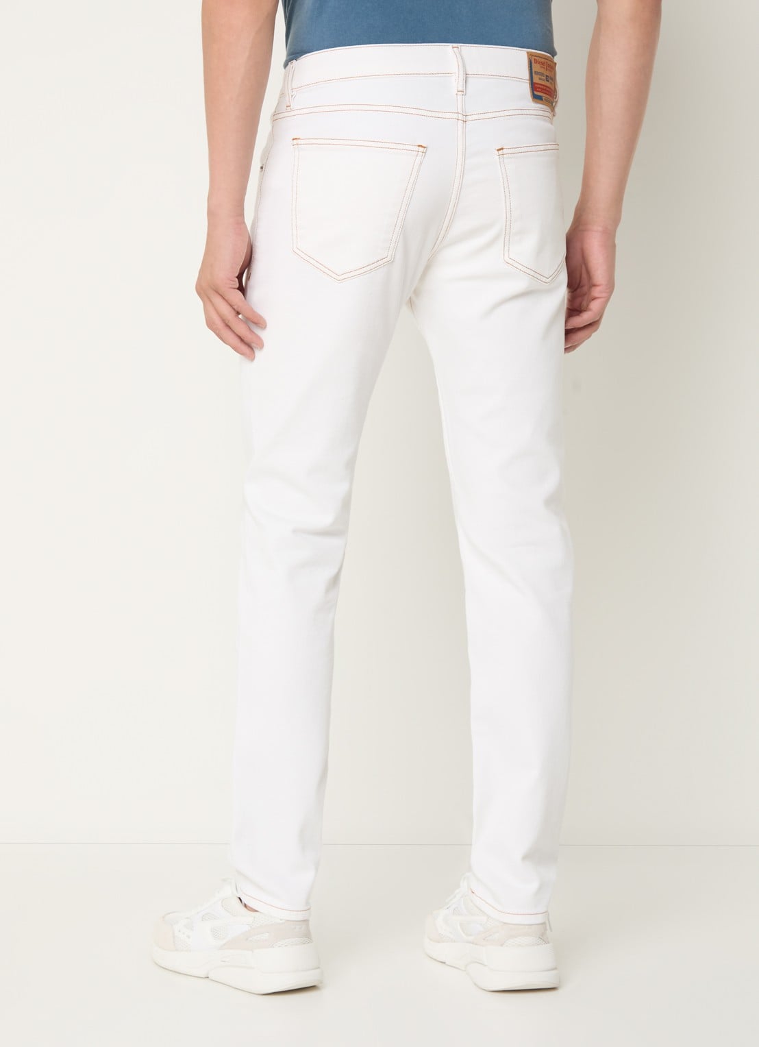 Diesel 2019 D-Strukt slim fit jeans met gekleurde wassing - achterkant wit