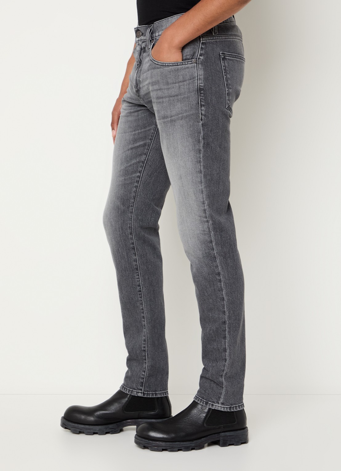 Diesel 2019 D-strukt slim fit jeans met gekleurde wassing - detail 5 grijs