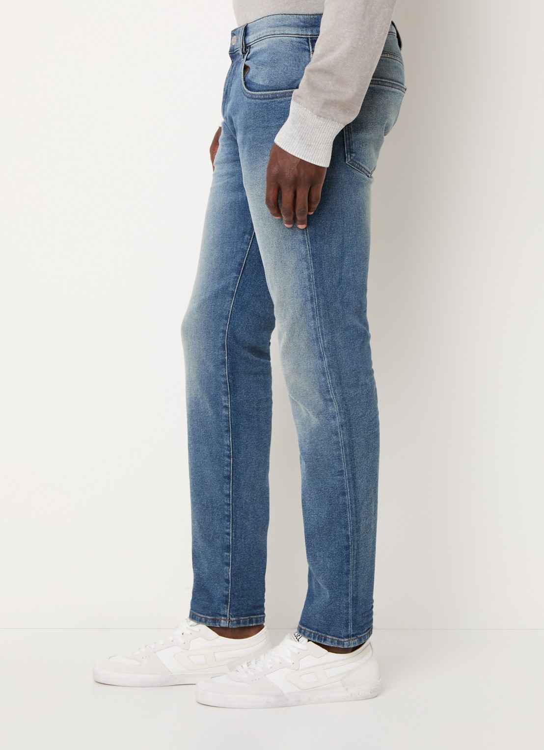 Diesel 2019 D-Strukt slim fit jeans met medium wassing - detail 5 indigo