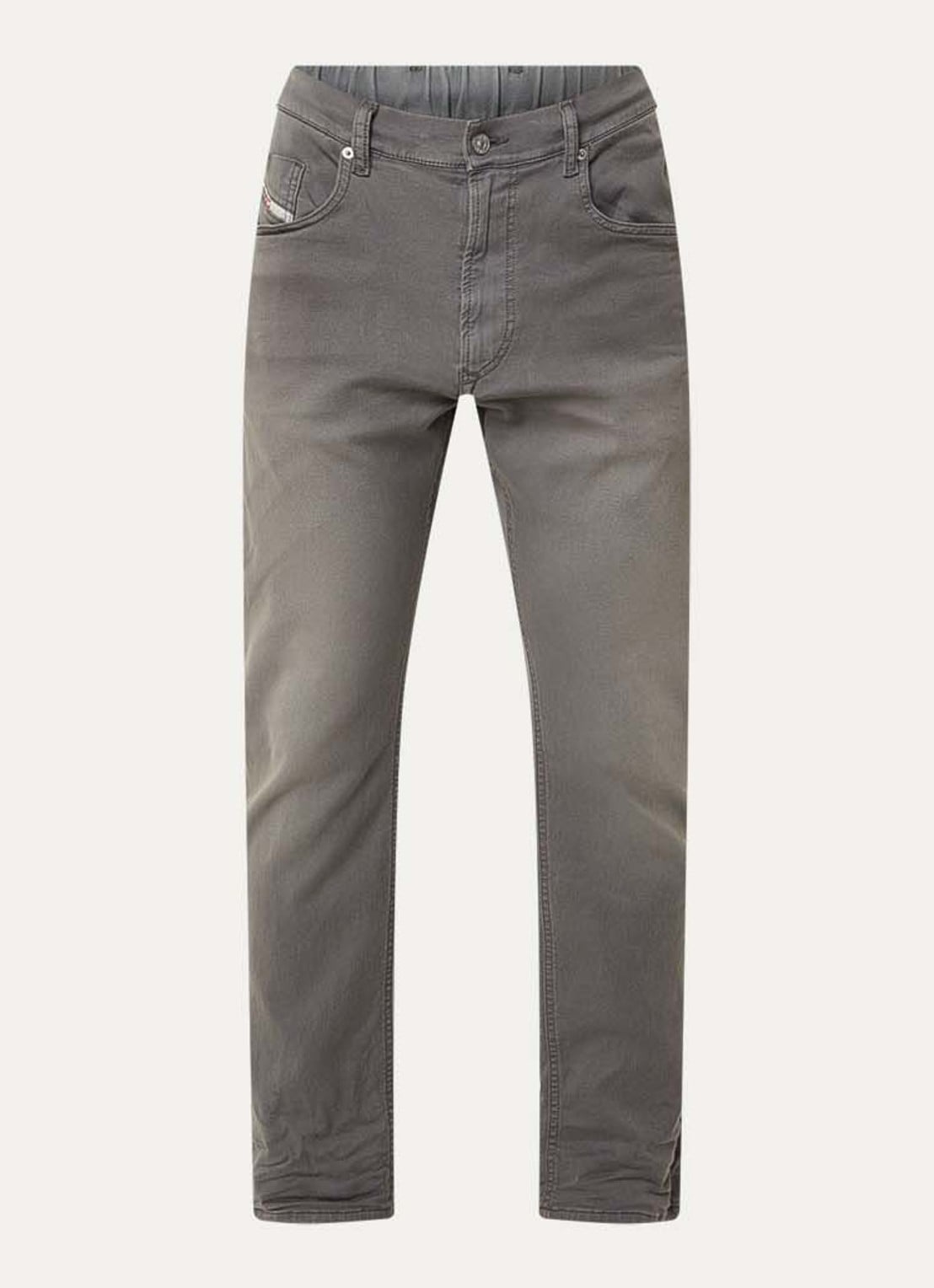 Diesel 2032 D-Krooley-Bw Joggjeans® slim fit jeans met gekleurde wassing - voorkant 4 grijs