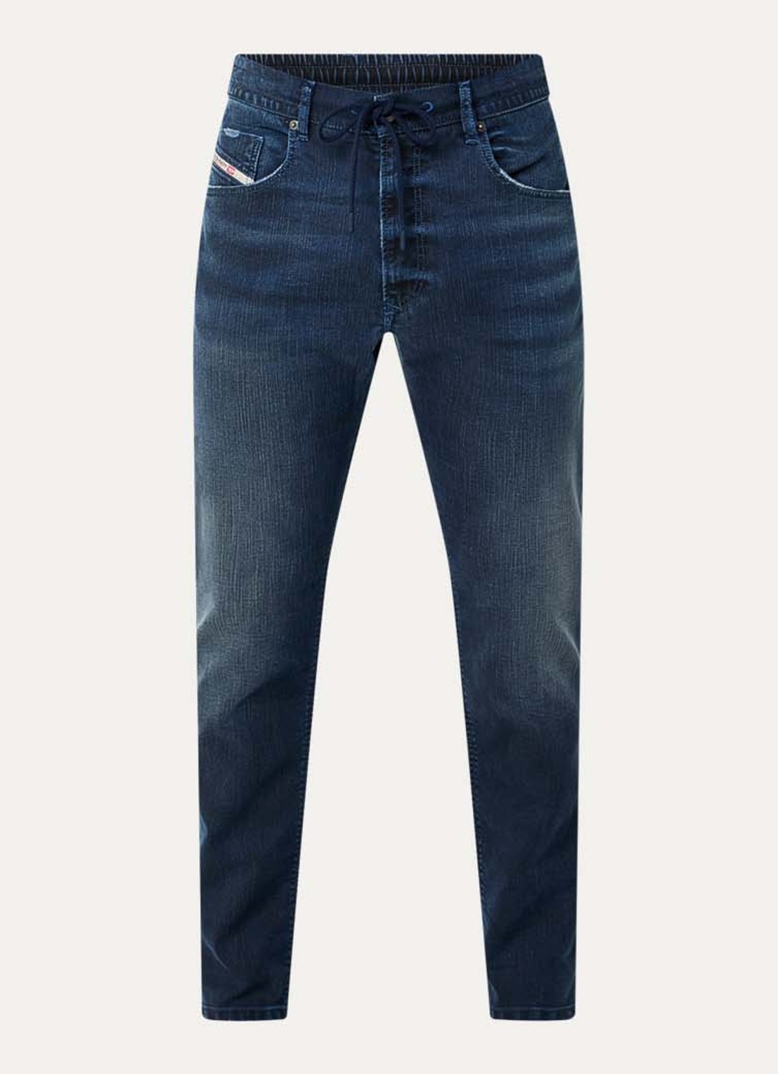 Diesel 2032 D-Krooley Joggjeans® slim fit jeans met donkere wassing - voorkant 4 indigo