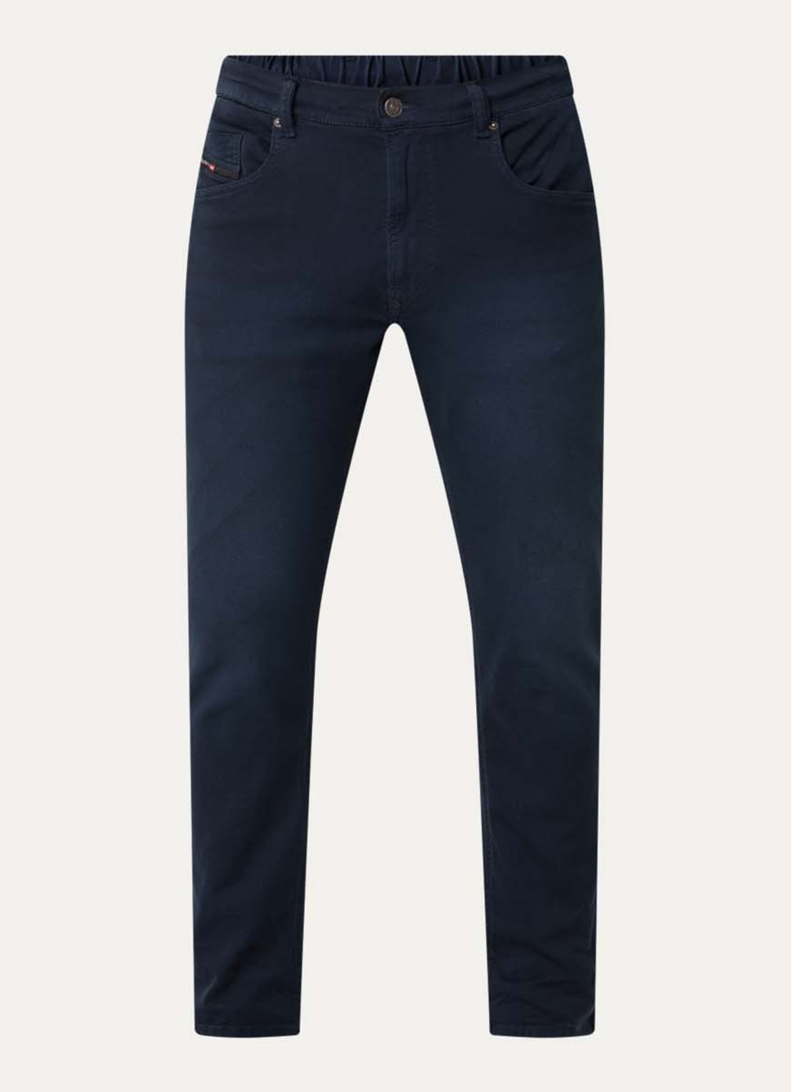 Diesel 2032 D-krooley slim fit chino met steekzakken - voorkant donkerblauw