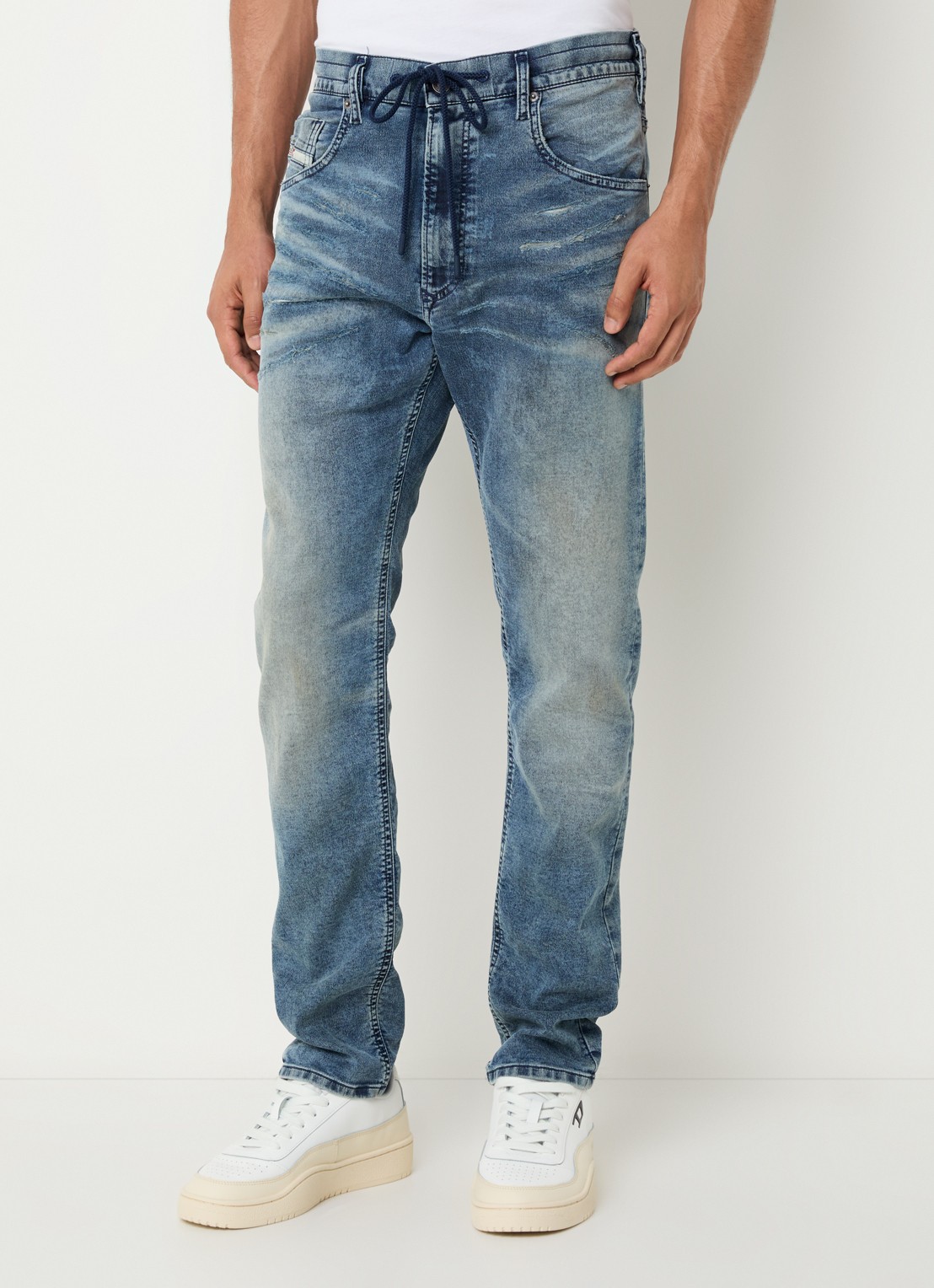 Diesel 2032 D-krooley slim fit jeans  - detail indigo