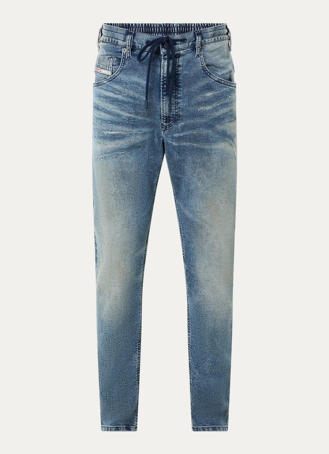 Diesel 2032 D-krooley slim fit jeans  - voorkant 3 indigo