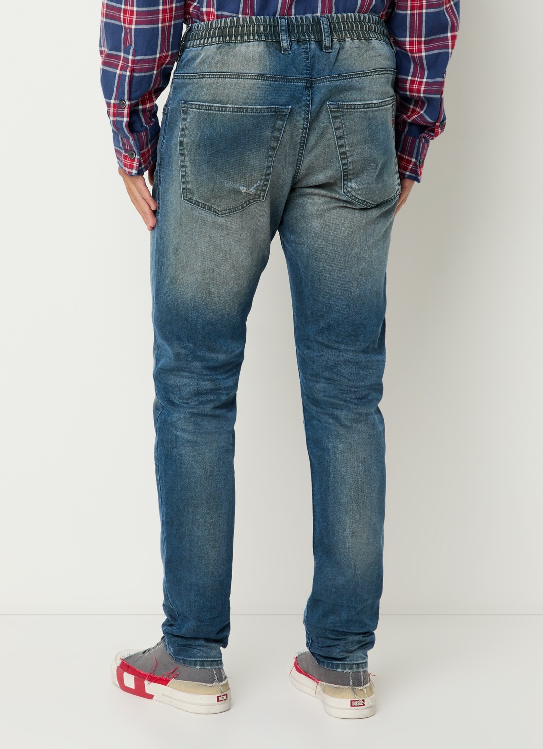 Diesel 2032 D-Krooley straight leg jeans  - achterkant indigo