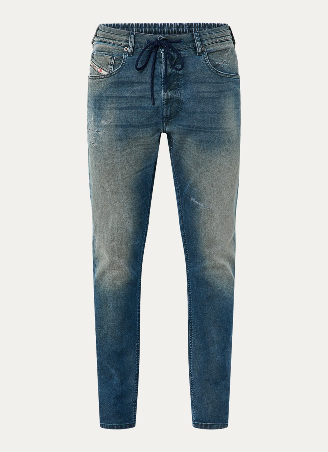 Diesel 2032 D-Krooley straight leg jeans  - voorkant 2 indigo