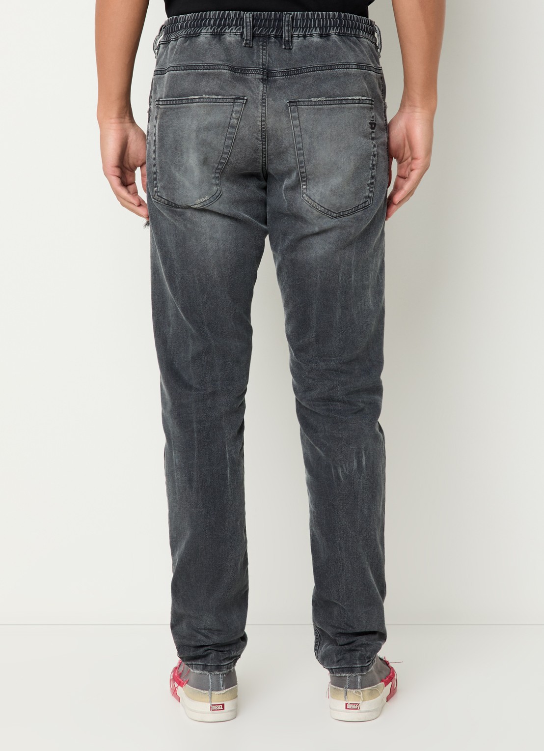 Diesel 2032 D-Krooley straight leg jeans  - achterkant 5 zwart