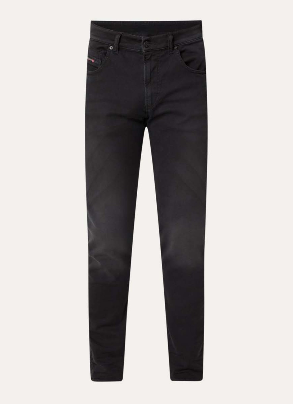 Diesel 2062 D-Strukt-B JoggJeans® slim fit jeans met gekleurde wassing - voorkant 2 zwart