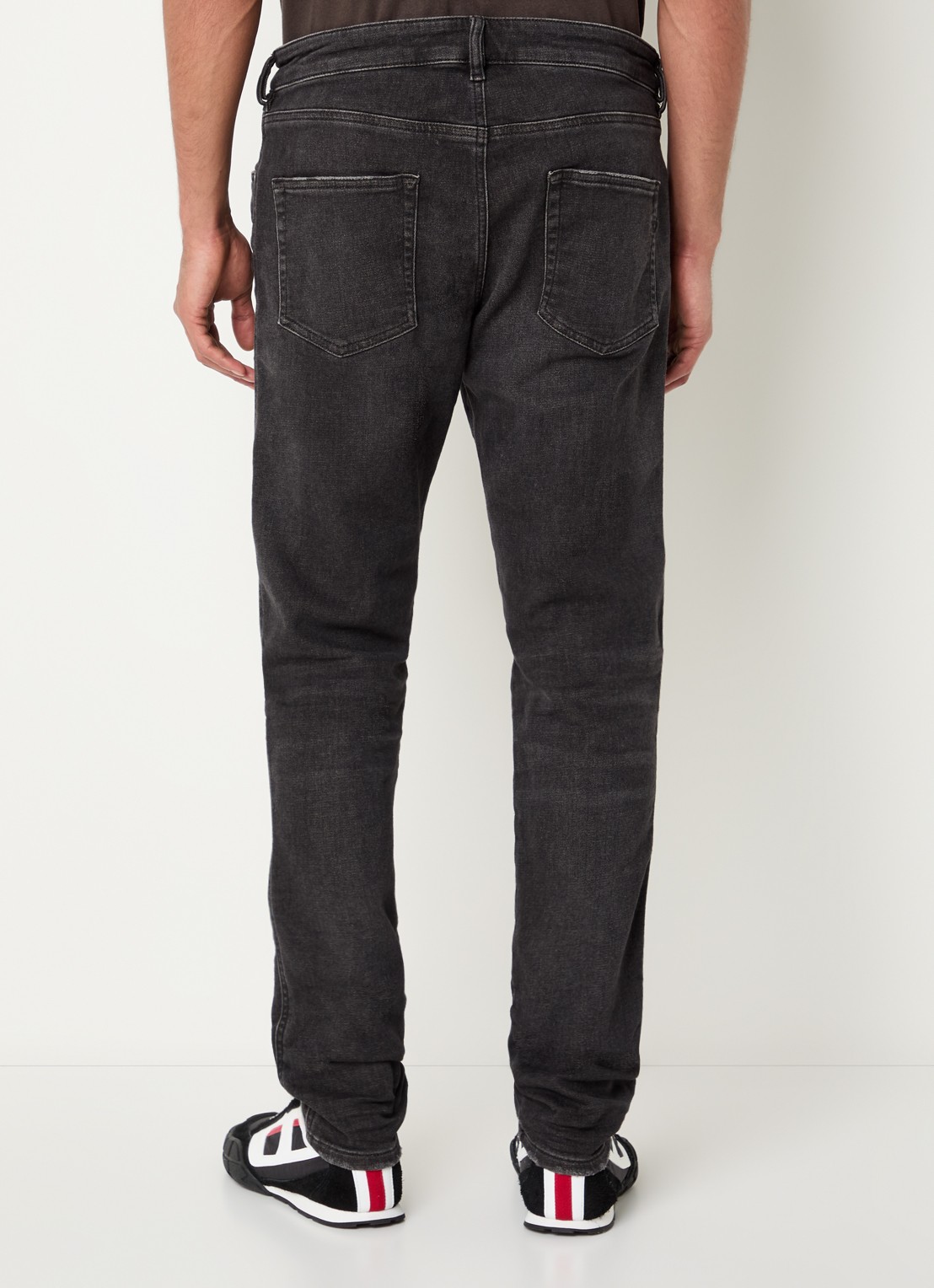 Diesel 2062 D-Strukt slim fit jeans met gekleurde wassing - achterkant 3 antraciet