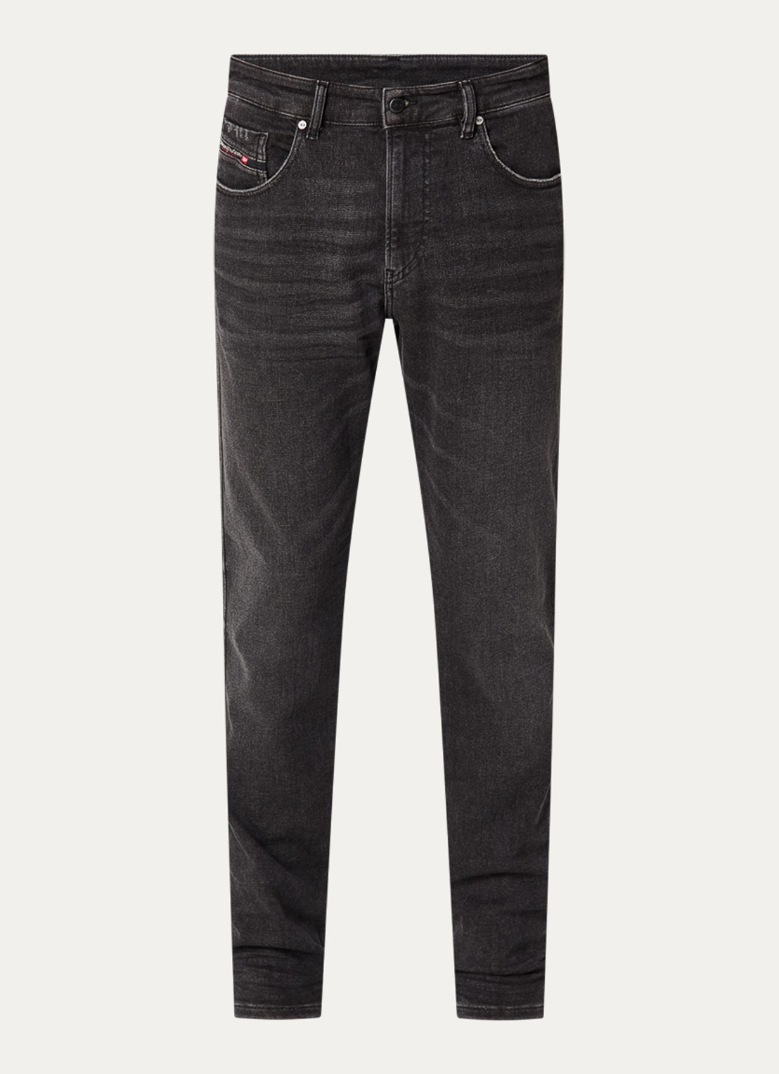 Diesel 2062 D-Strukt slim fit jeans met gekleurde wassing - voorkant 4 antraciet
