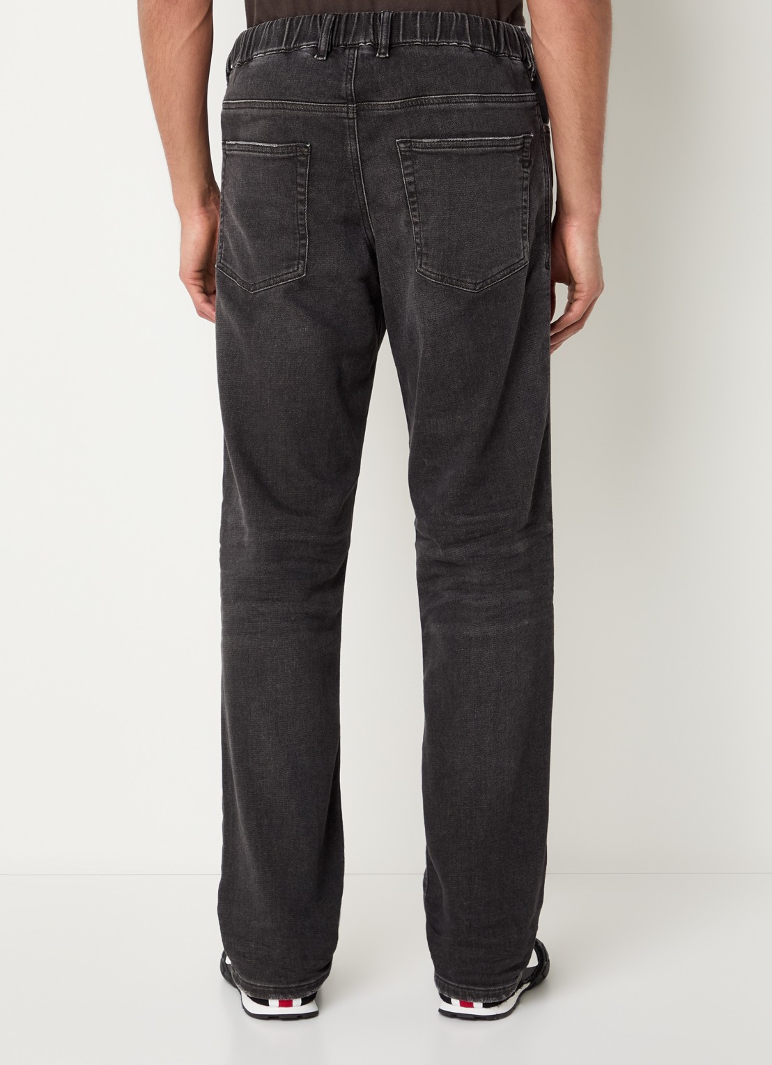 Diesel 2090 D-Veekley straight leg jeans met gekleurde wassing - achterkant 5 antraciet