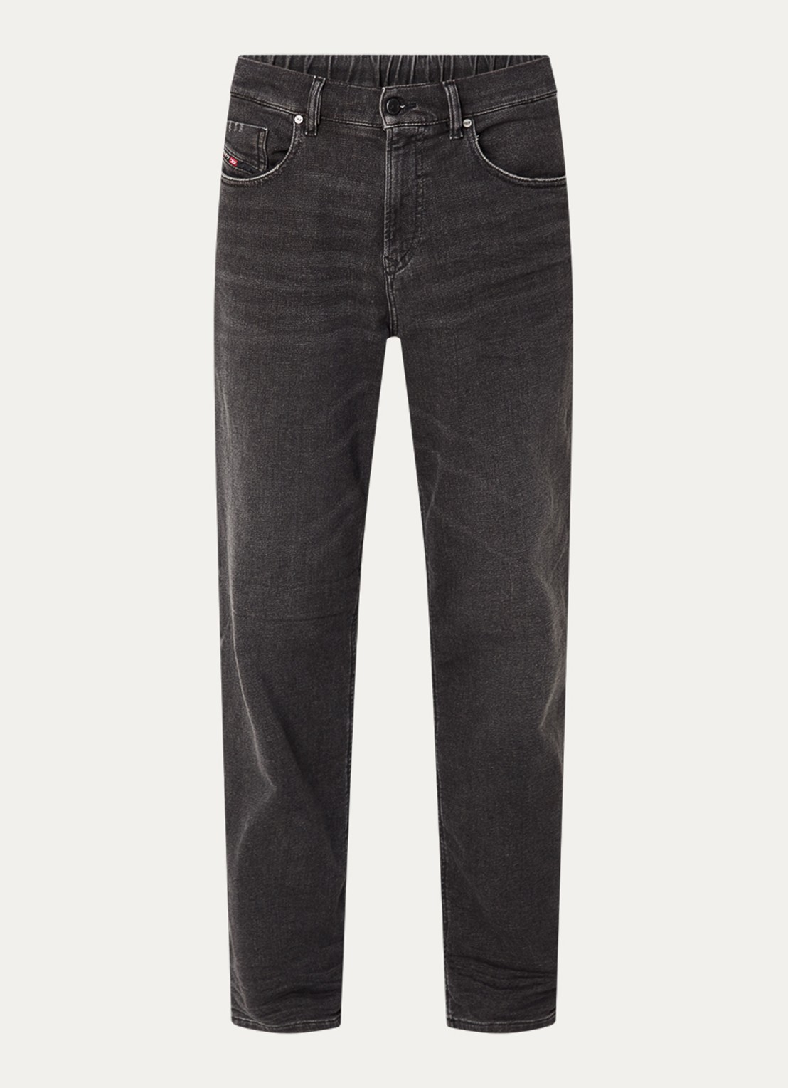 Diesel 2090 D-Veekley straight leg jeans met gekleurde wassing - voorkant antraciet
