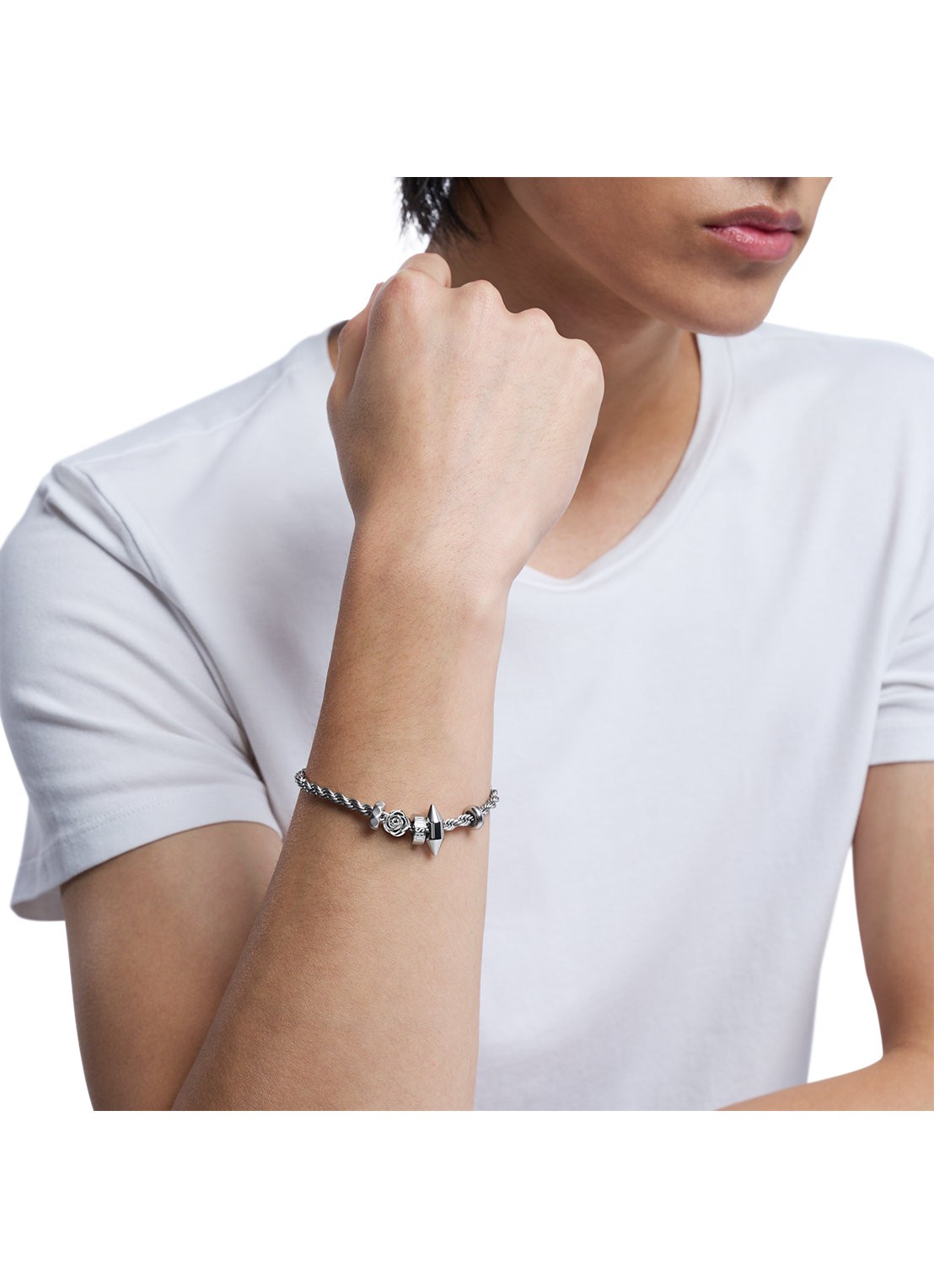 Diesel Armband DX1622040 - detail 5 zilver