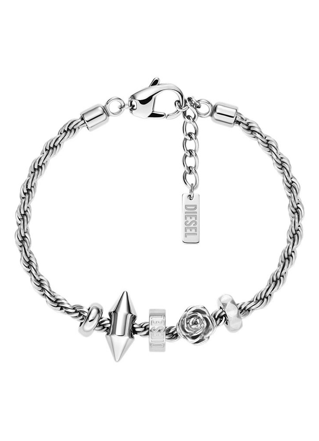 Diesel Armband DX1622040 - voorkant zilver